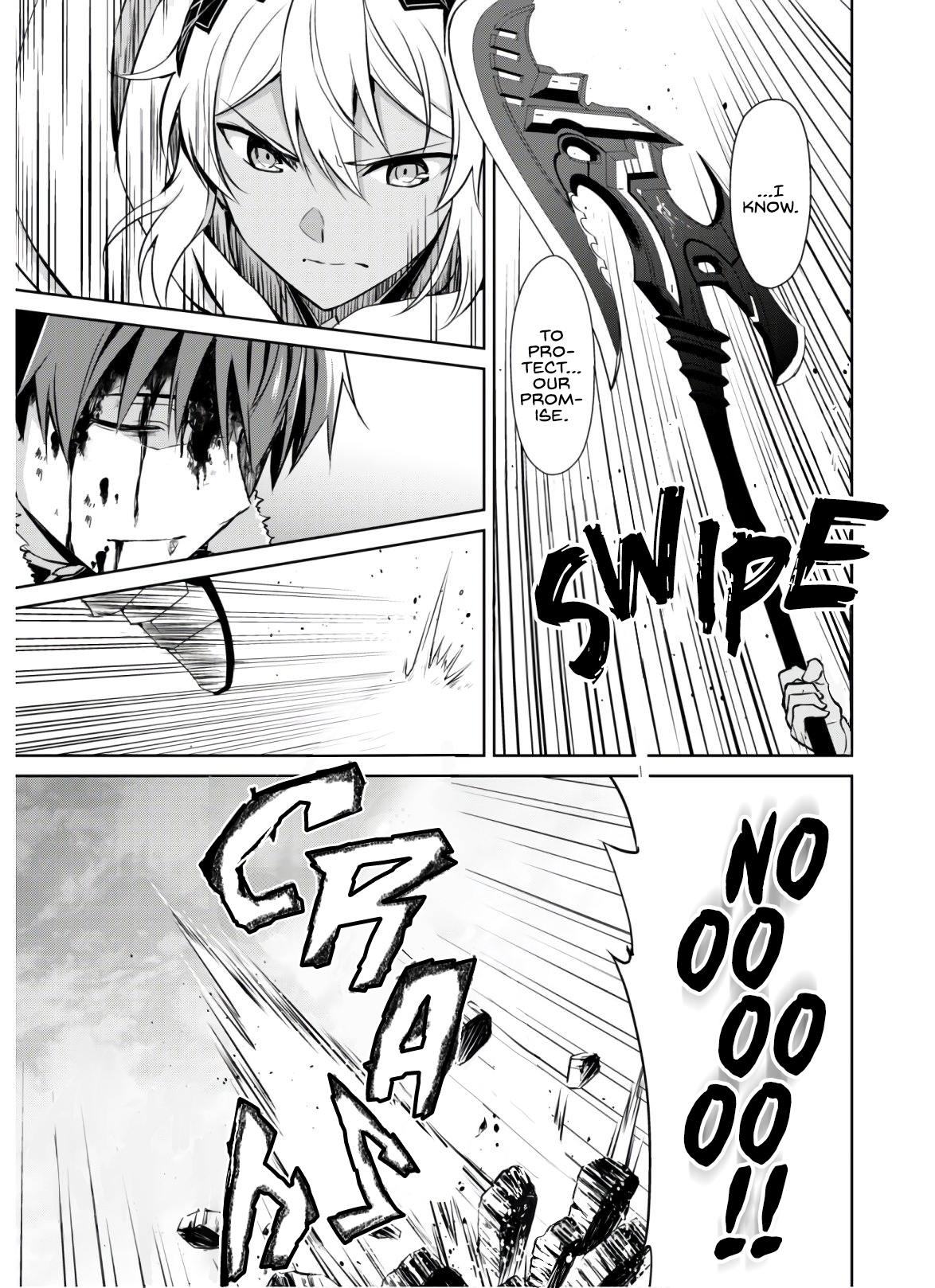 Halaman dari Boushoku no Berserk ~Ore dake Level to Iu Gainen wo Toppa suru~ Chapter 30