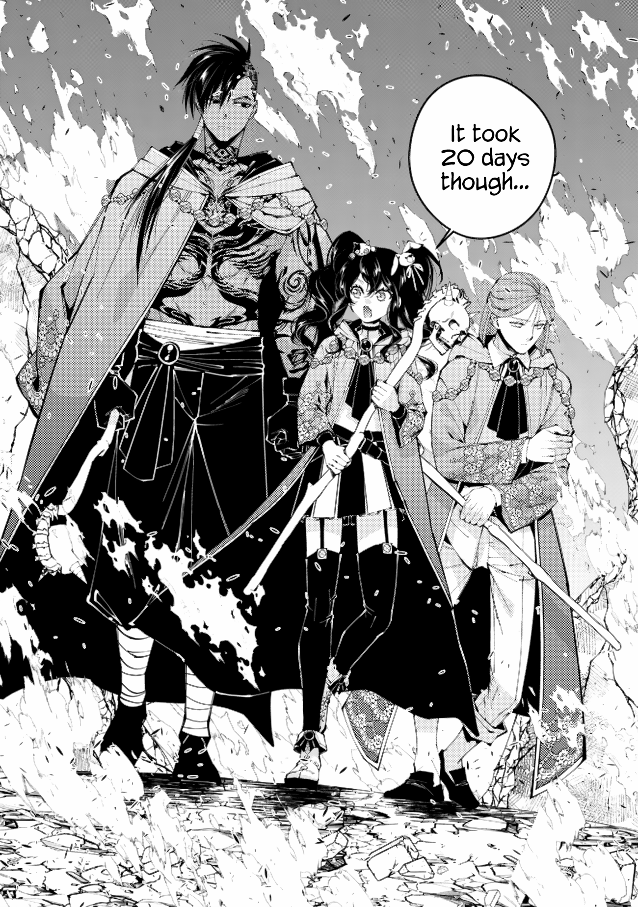 Halaman dari Fukushuu o Koinegau Saikyou Yuusha wa, Yami no Chikara de Senmetsu Musou Suru Chapter 87