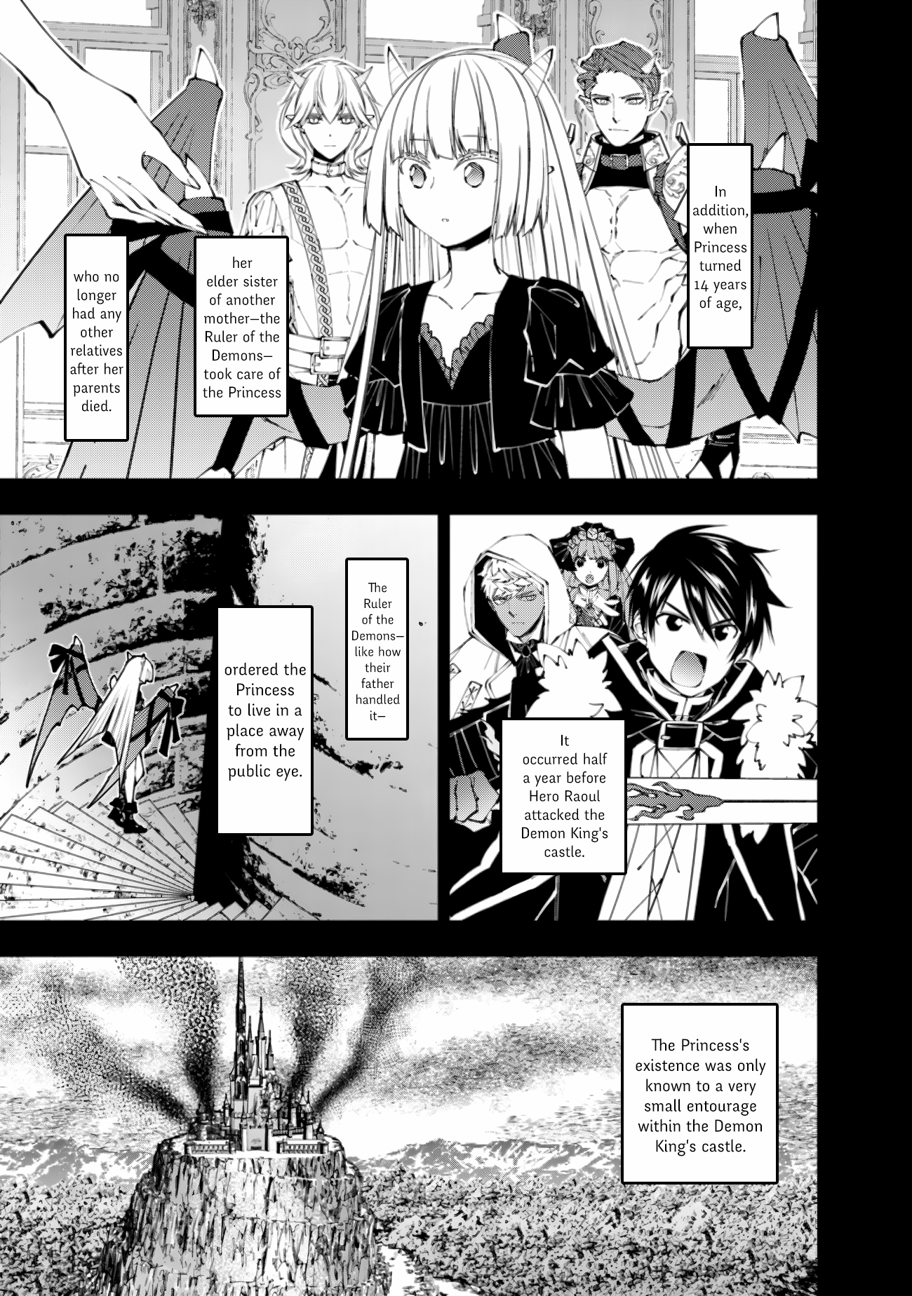 Halaman dari Fukushuu o Koinegau Saikyou Yuusha wa, Yami no Chikara de Senmetsu Musou Suru Chapter 87