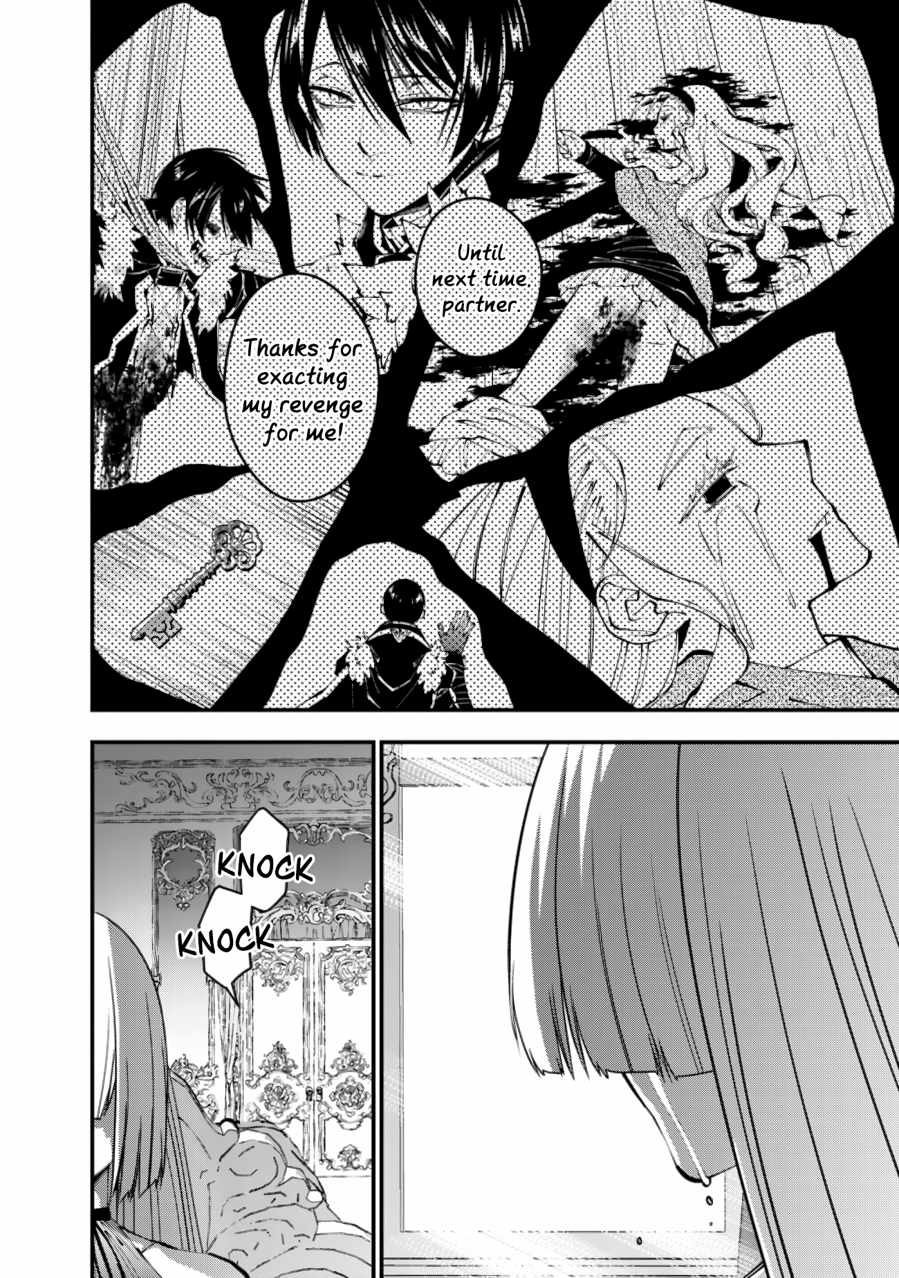 Halaman dari Fukushuu o Koinegau Saikyou Yuusha wa, Yami no Chikara de Senmetsu Musou Suru Chapter 87