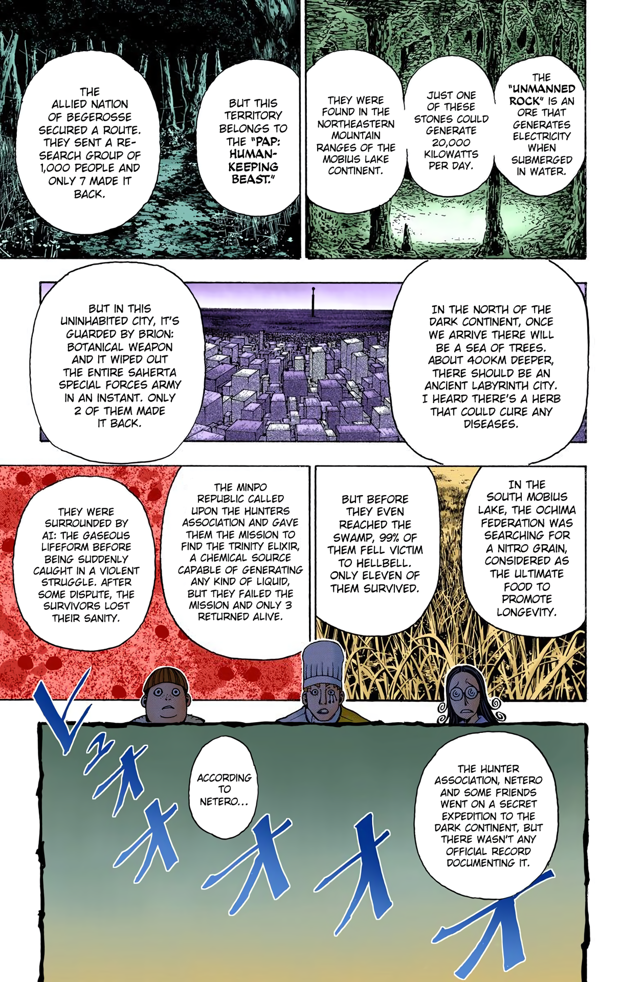 Halaman dari HUNTER x HUNTER (Official Colored) Chapter 344