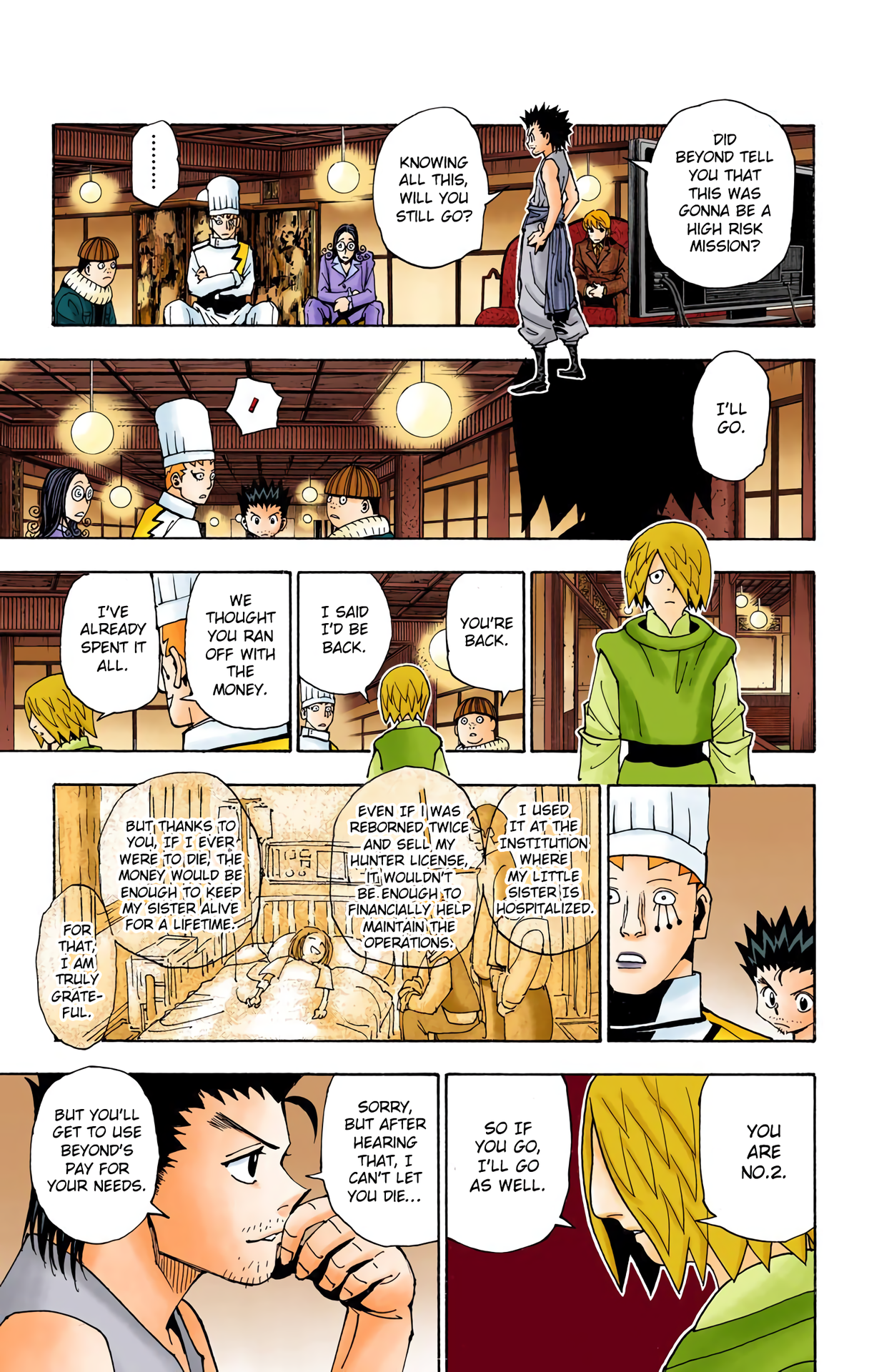 Halaman dari HUNTER x HUNTER (Official Colored) Chapter 344