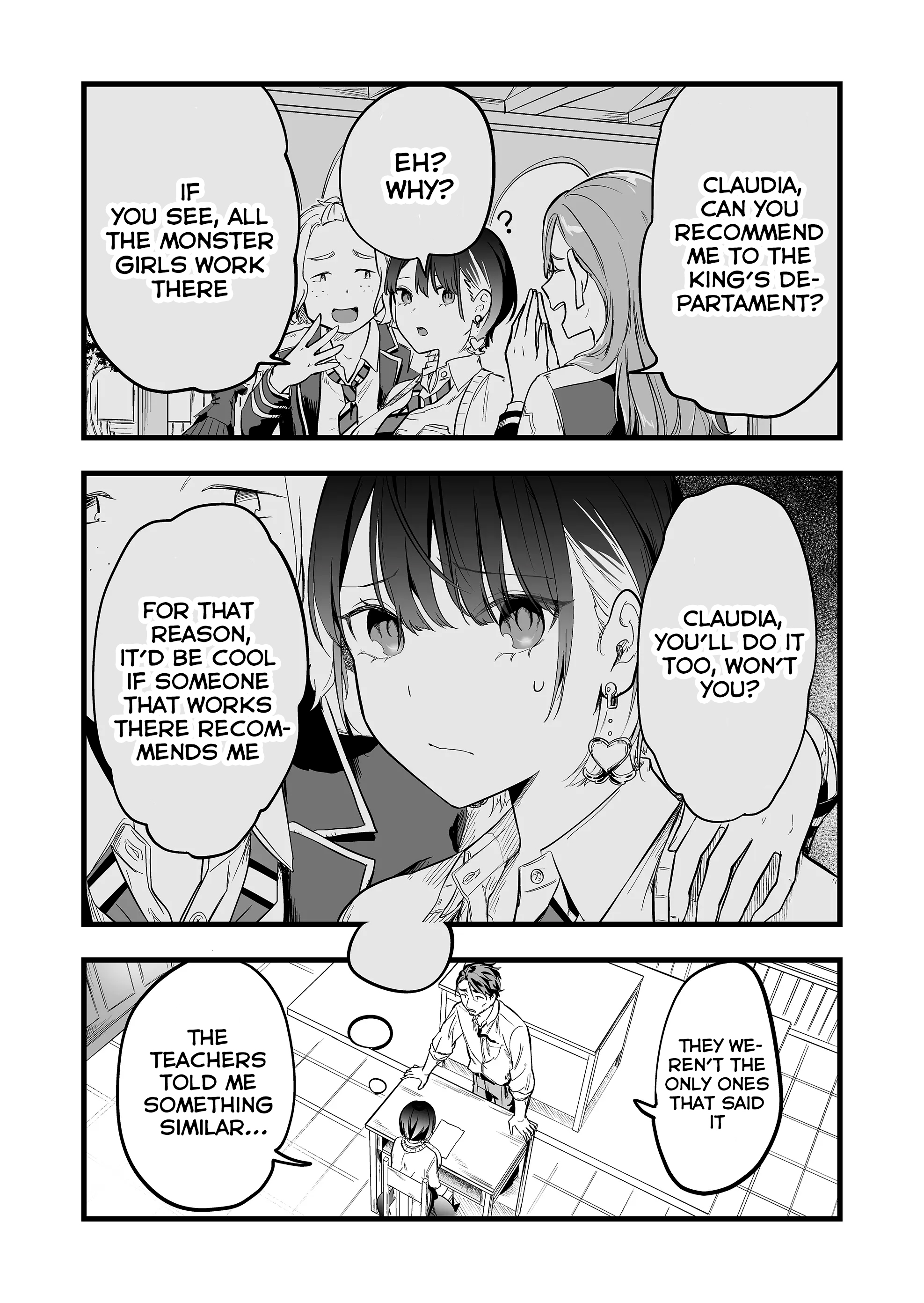 Halaman dari "Ano Toki Tasukete Itadaita Monster Musume desu." Isekai Ossan Kyoushi Totsuzen no Moteki ni Konwaku suru Chapter 2