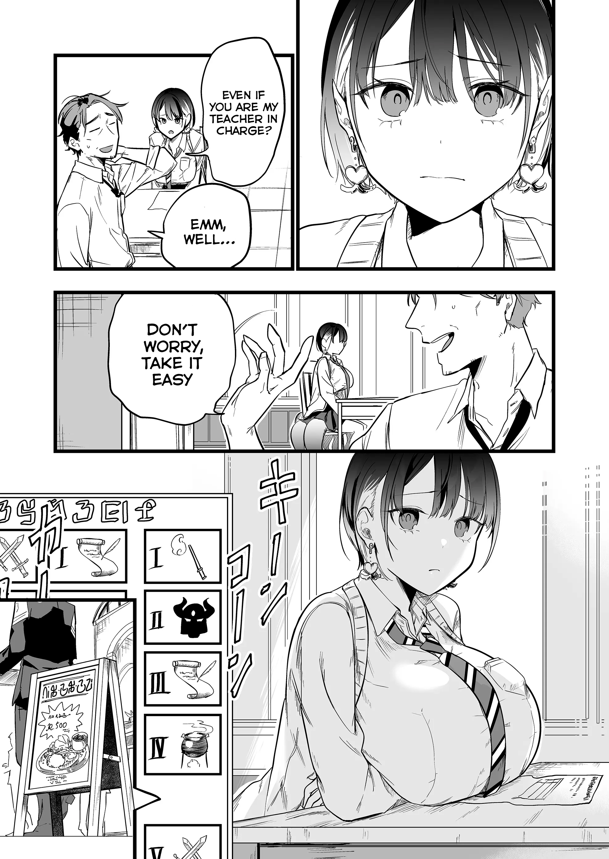 Halaman dari "Ano Toki Tasukete Itadaita Monster Musume desu." Isekai Ossan Kyoushi Totsuzen no Moteki ni Konwaku suru Chapter 2