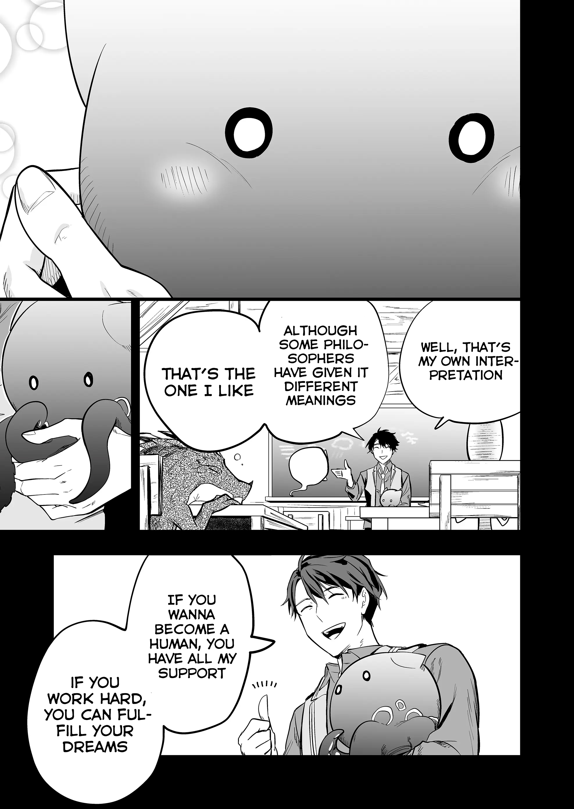 Halaman dari "Ano Toki Tasukete Itadaita Monster Musume desu." Isekai Ossan Kyoushi Totsuzen no Moteki ni Konwaku suru Chapter 2