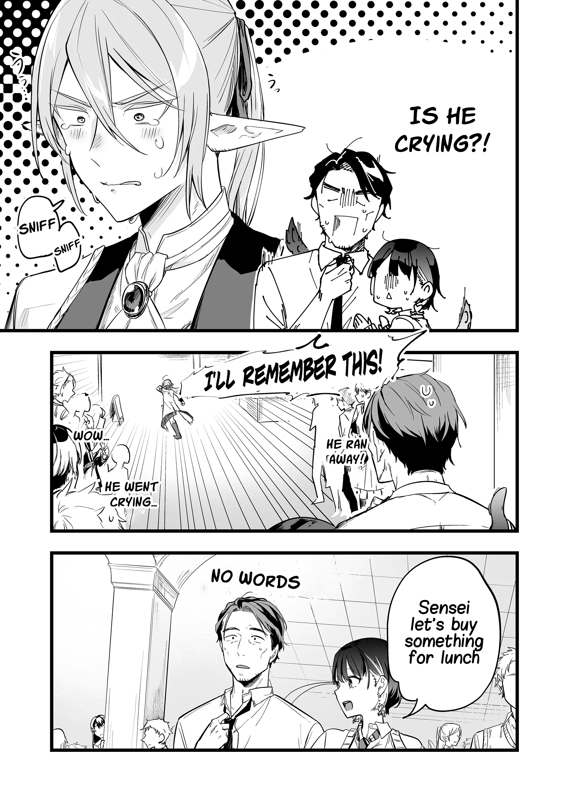 Halaman dari "Ano Toki Tasukete Itadaita Monster Musume desu." Isekai Ossan Kyoushi Totsuzen no Moteki ni Konwaku suru Chapter 2