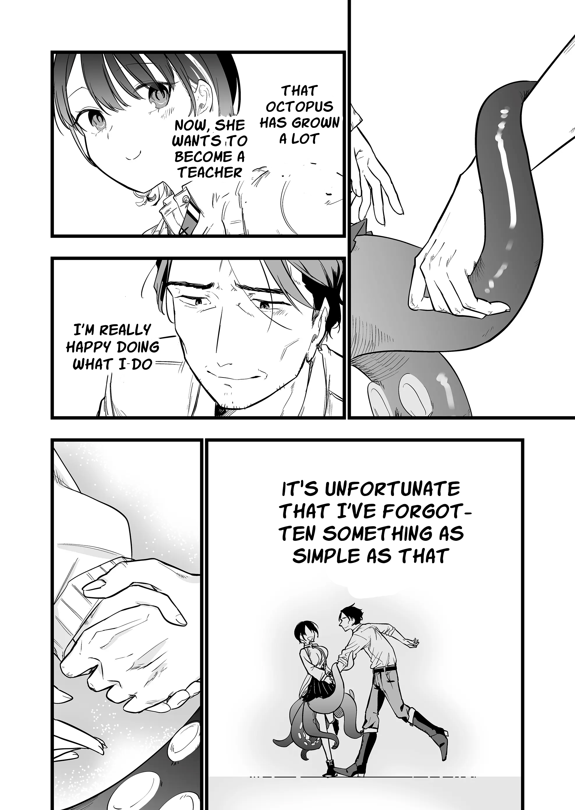 Halaman dari "Ano Toki Tasukete Itadaita Monster Musume desu." Isekai Ossan Kyoushi Totsuzen no Moteki ni Konwaku suru Chapter 2