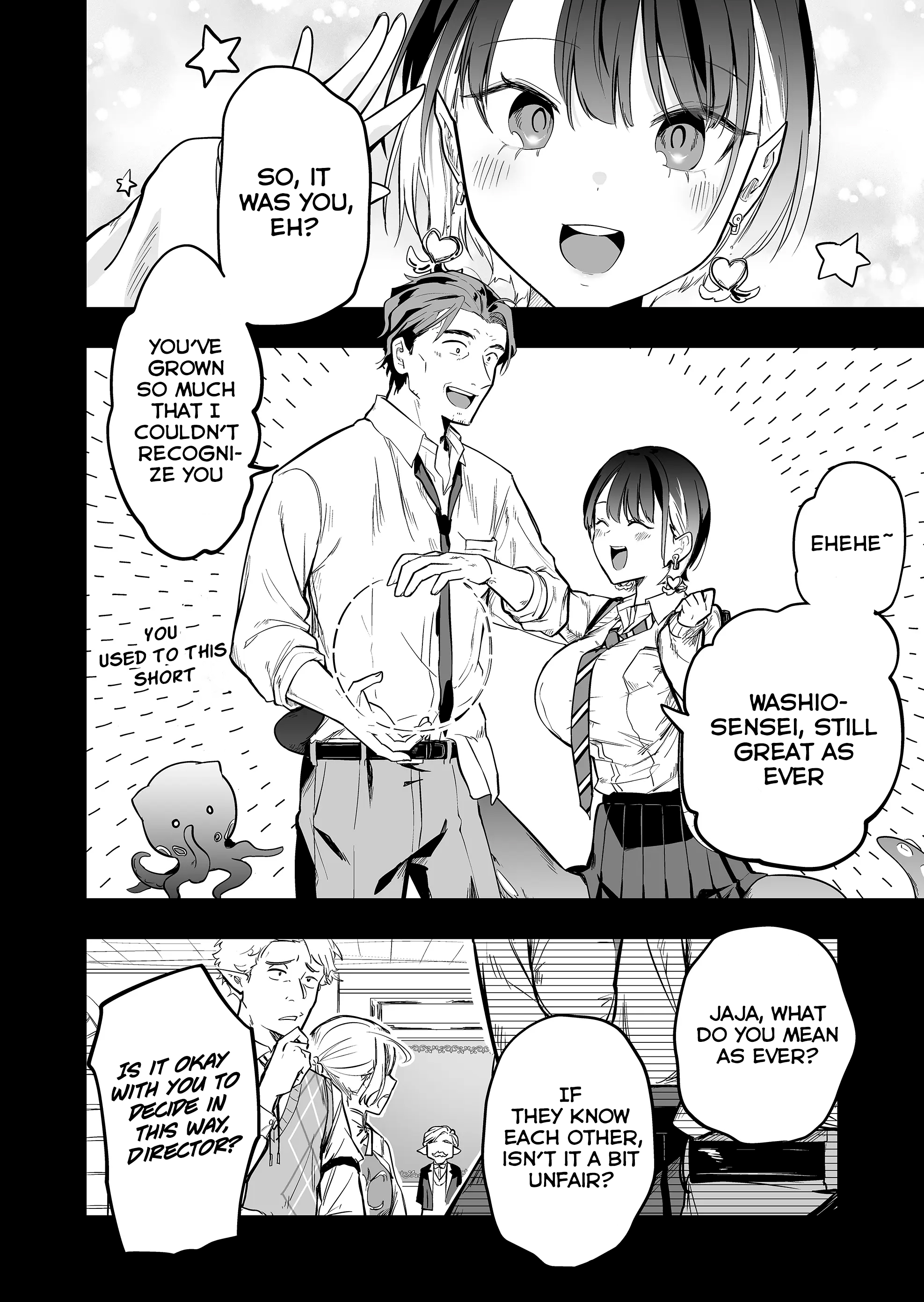 Halaman dari "Ano Toki Tasukete Itadaita Monster Musume desu." Isekai Ossan Kyoushi Totsuzen no Moteki ni Konwaku suru Chapter 2