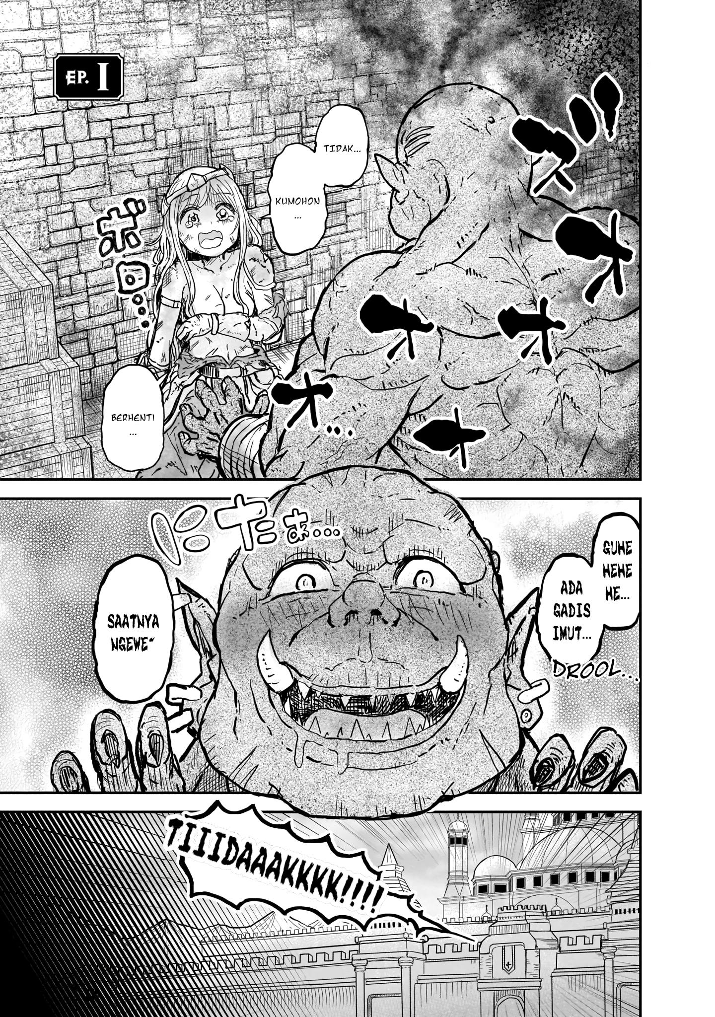 Onna Kishi: "Hime ni wa Shinde Itadakimasu." Chapter 1 - halaman 2