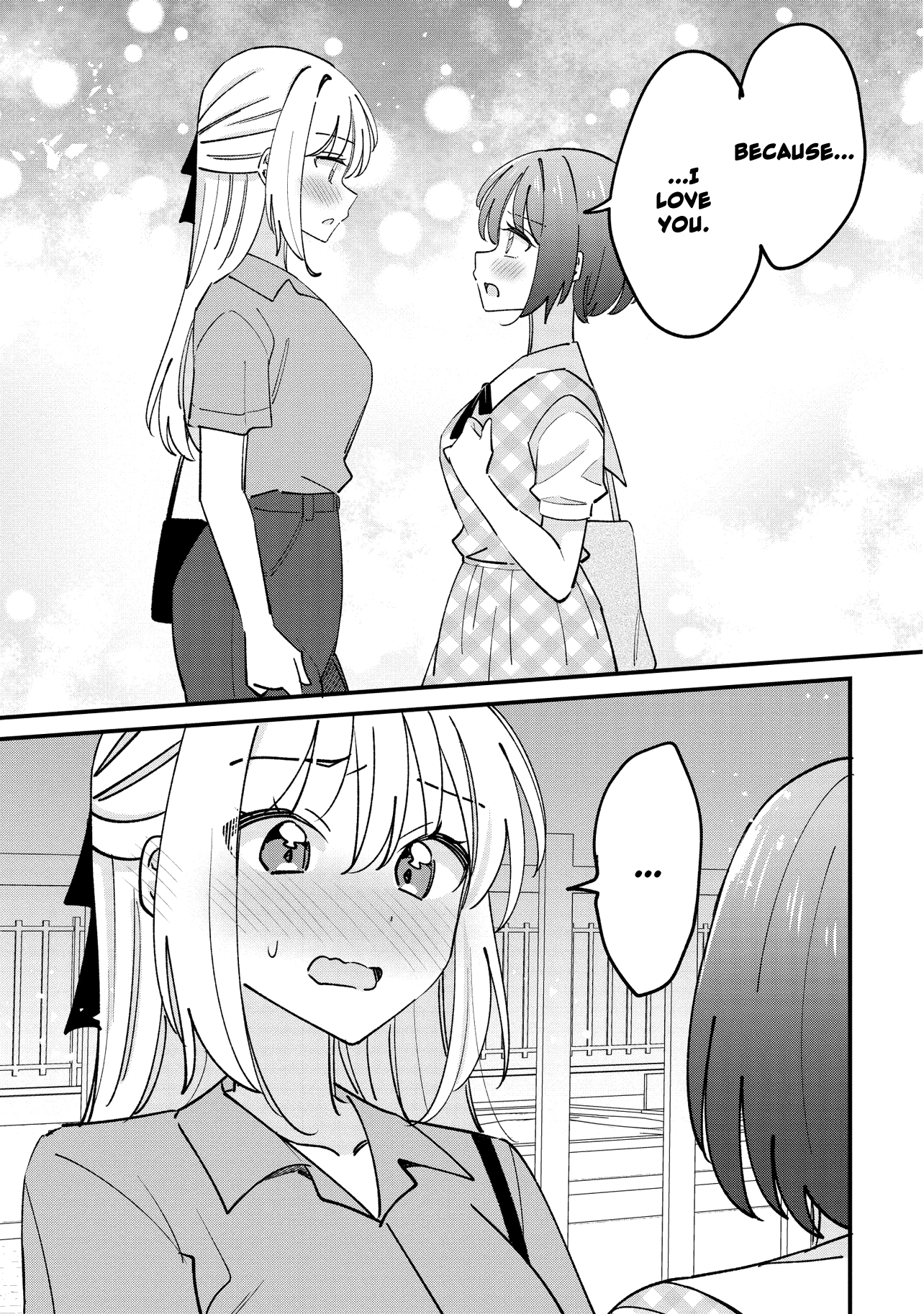 Halaman dari Kao dake yoi Classmate ga, Yatara to Guigui Kuru Yuri no Hanashi. Chapter 8