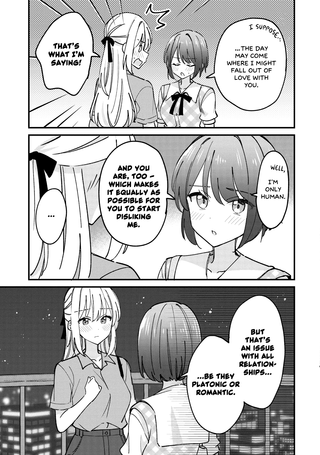 Halaman dari Kao dake yoi Classmate ga, Yatara to Guigui Kuru Yuri no Hanashi. Chapter 8