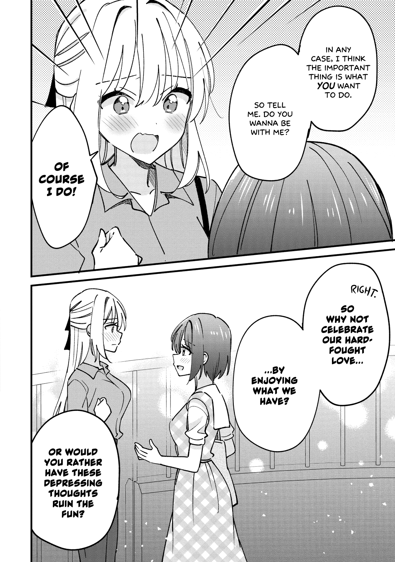 Halaman dari Kao dake yoi Classmate ga, Yatara to Guigui Kuru Yuri no Hanashi. Chapter 8