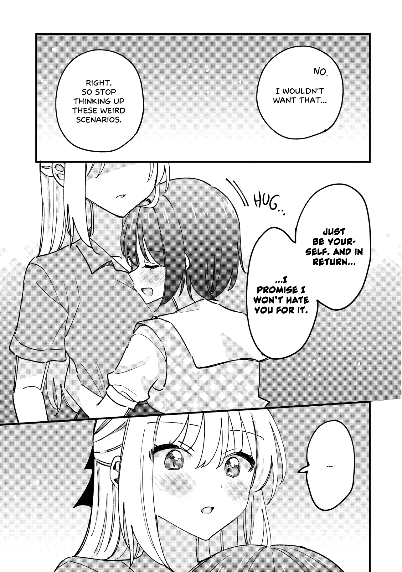 Halaman dari Kao dake yoi Classmate ga, Yatara to Guigui Kuru Yuri no Hanashi. Chapter 8