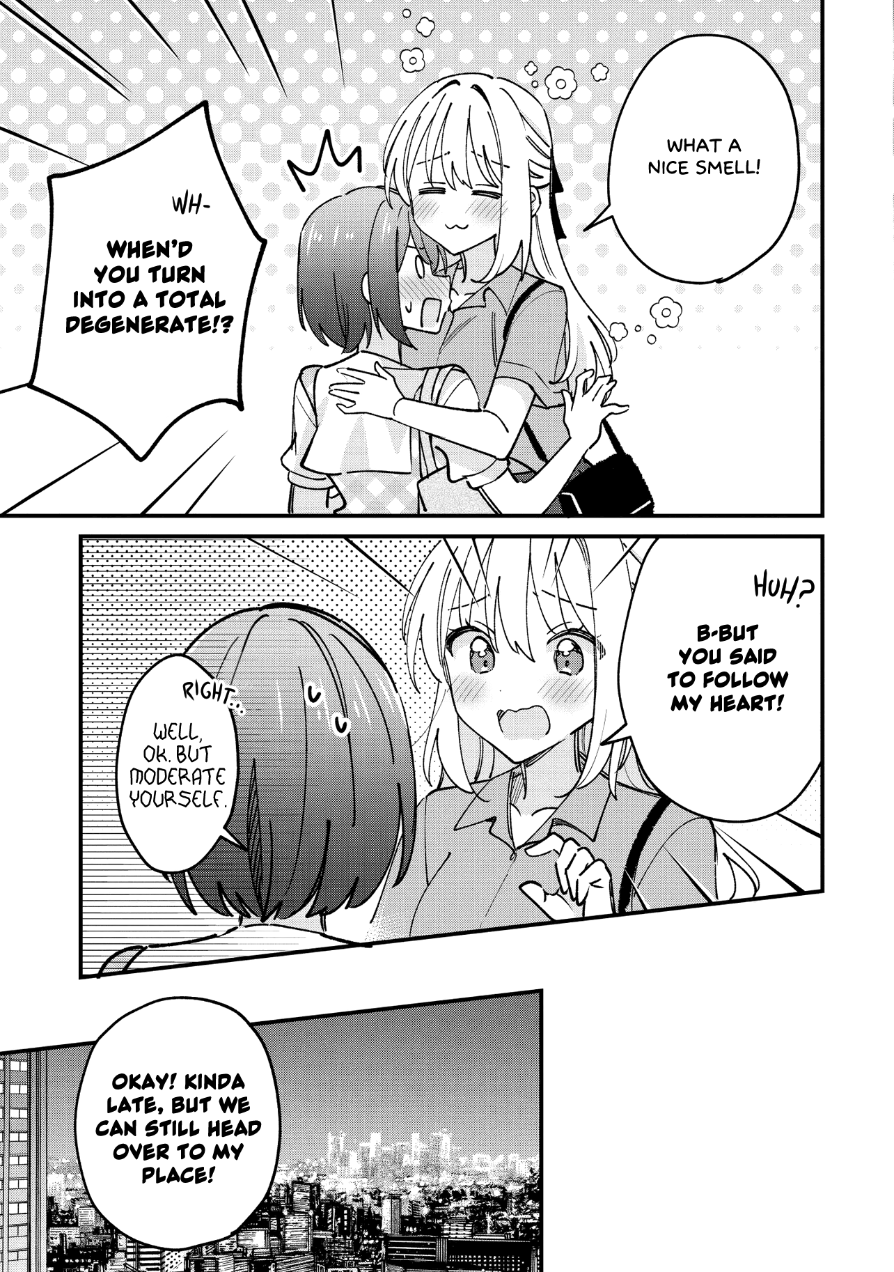 Halaman dari Kao dake yoi Classmate ga, Yatara to Guigui Kuru Yuri no Hanashi. Chapter 8