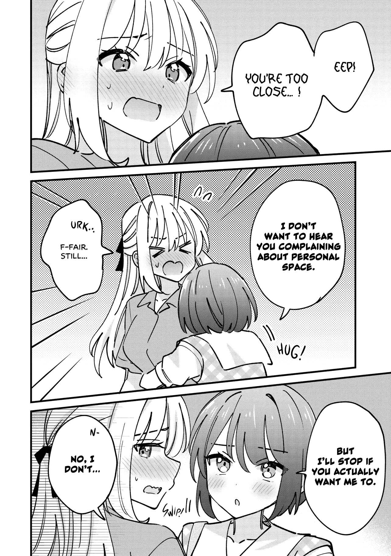 Halaman dari Kao dake yoi Classmate ga, Yatara to Guigui Kuru Yuri no Hanashi. Chapter 8
