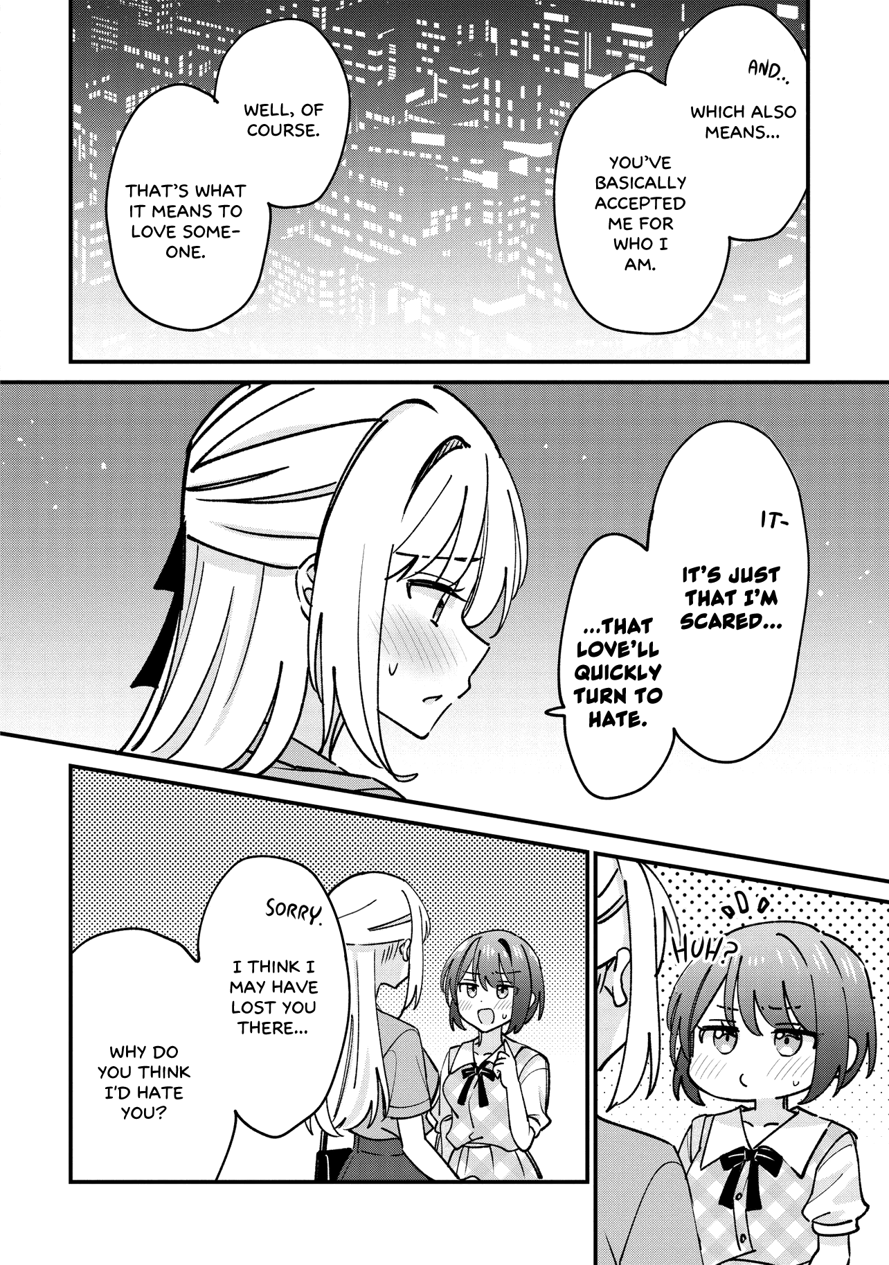 Halaman dari Kao dake yoi Classmate ga, Yatara to Guigui Kuru Yuri no Hanashi. Chapter 8