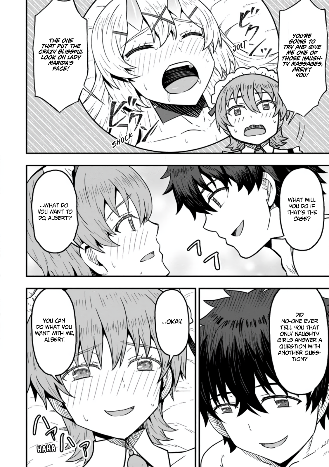 Halaman dari Isekai Saikyou no Yome desu ga, Yoru no Tatakai wa Ore no Hou ga Tsuyoi You desu - Chiryaku wo Ikashite Nariagaru Harem Senki Chapter 27