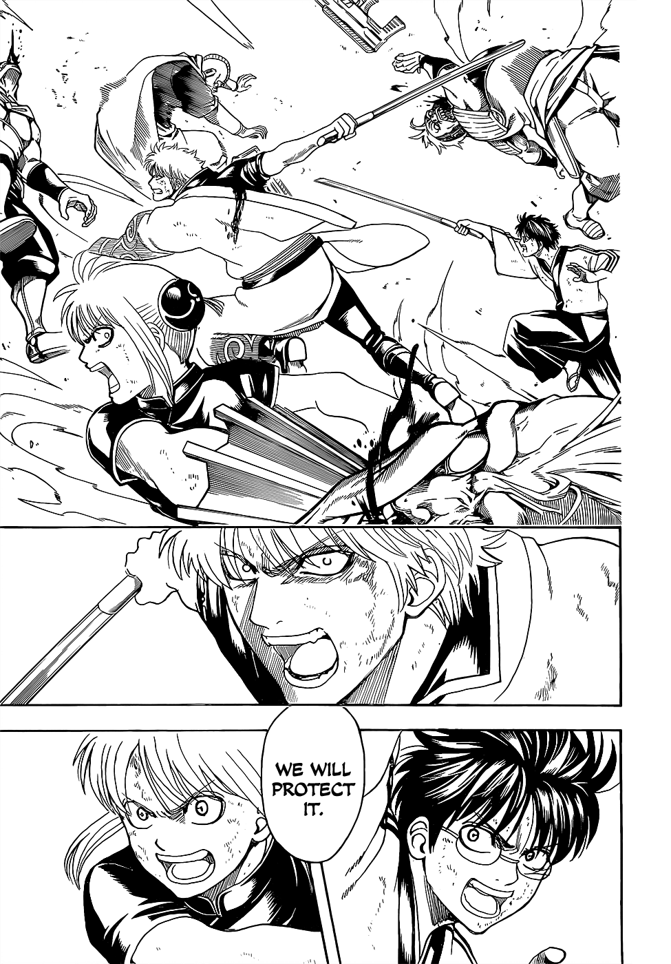 Halaman dari Gintama Chapter 611
