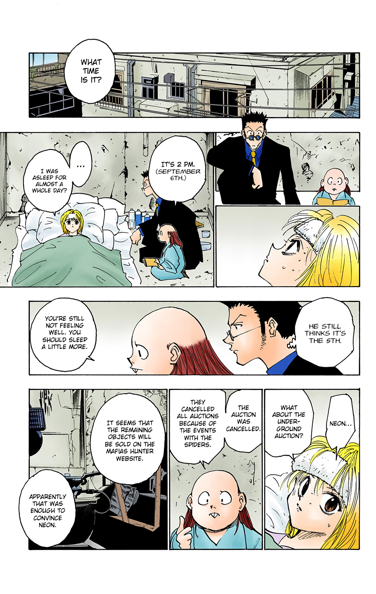 Halaman dari HUNTER x HUNTER (Official Colored) Chapter 121