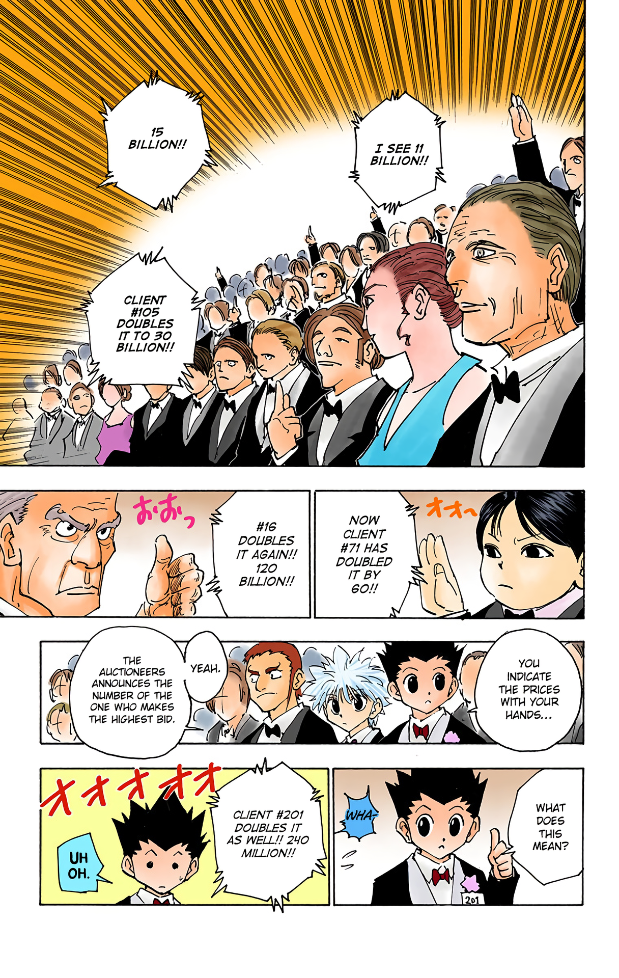 Halaman dari HUNTER x HUNTER (Official Colored) Chapter 121