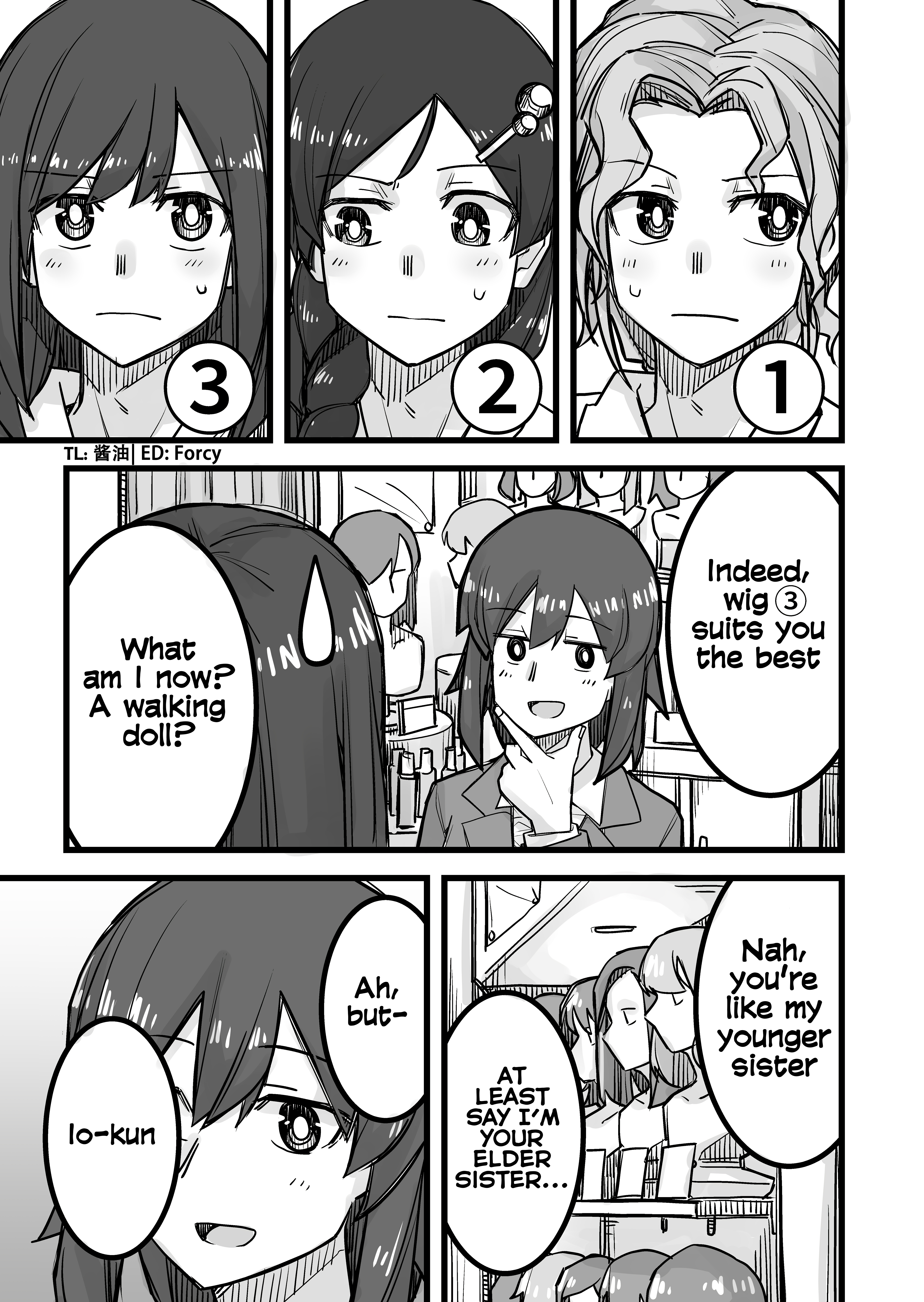 Halaman dari Ikemen Joshi to Josou Danshi Chapter 26