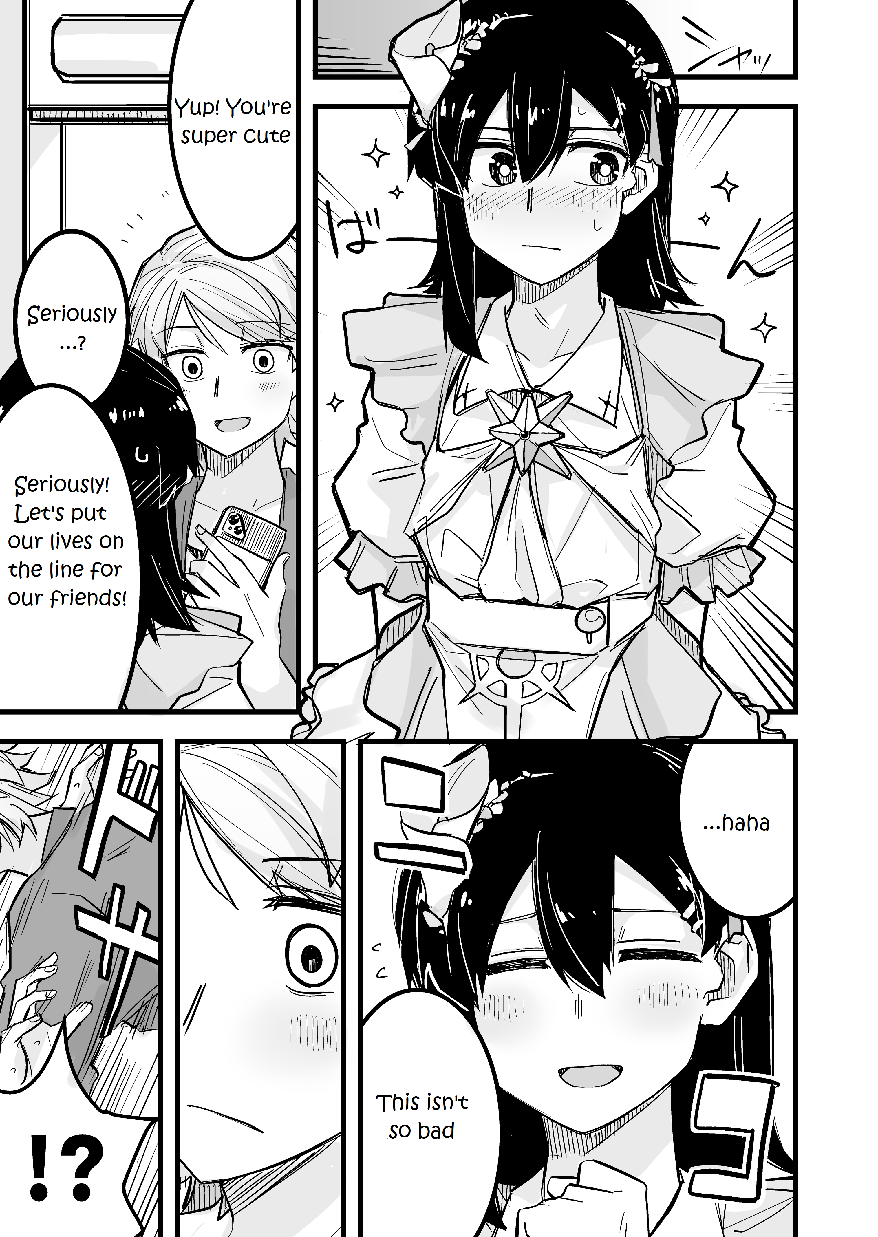 Halaman dari Ikemen Joshi to Josou Danshi Chapter 8