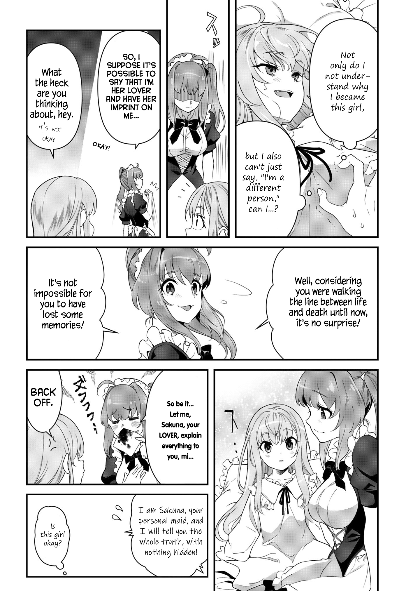 Halaman dari Reijou Alice no Eiyuutan: Kizoku no Shoujo ni Tensei shita Eiyuu wa Yagate Saikyou to nari Hitobito wo Sukuu tame Musou suru Chapter 1