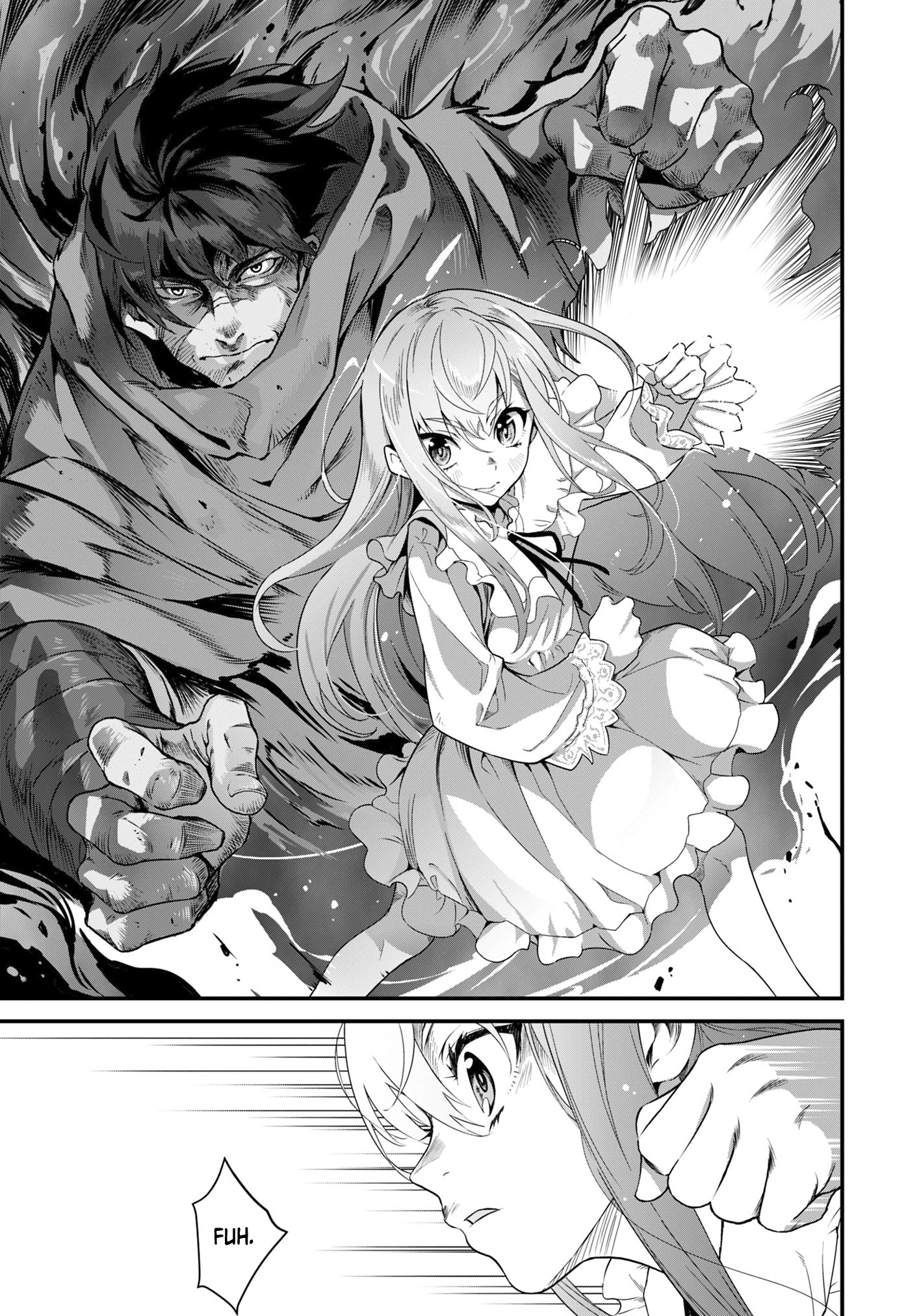 Halaman dari Reijou Alice no Eiyuutan: Kizoku no Shoujo ni Tensei shita Eiyuu wa Yagate Saikyou to nari Hitobito wo Sukuu tame Musou suru Chapter 1