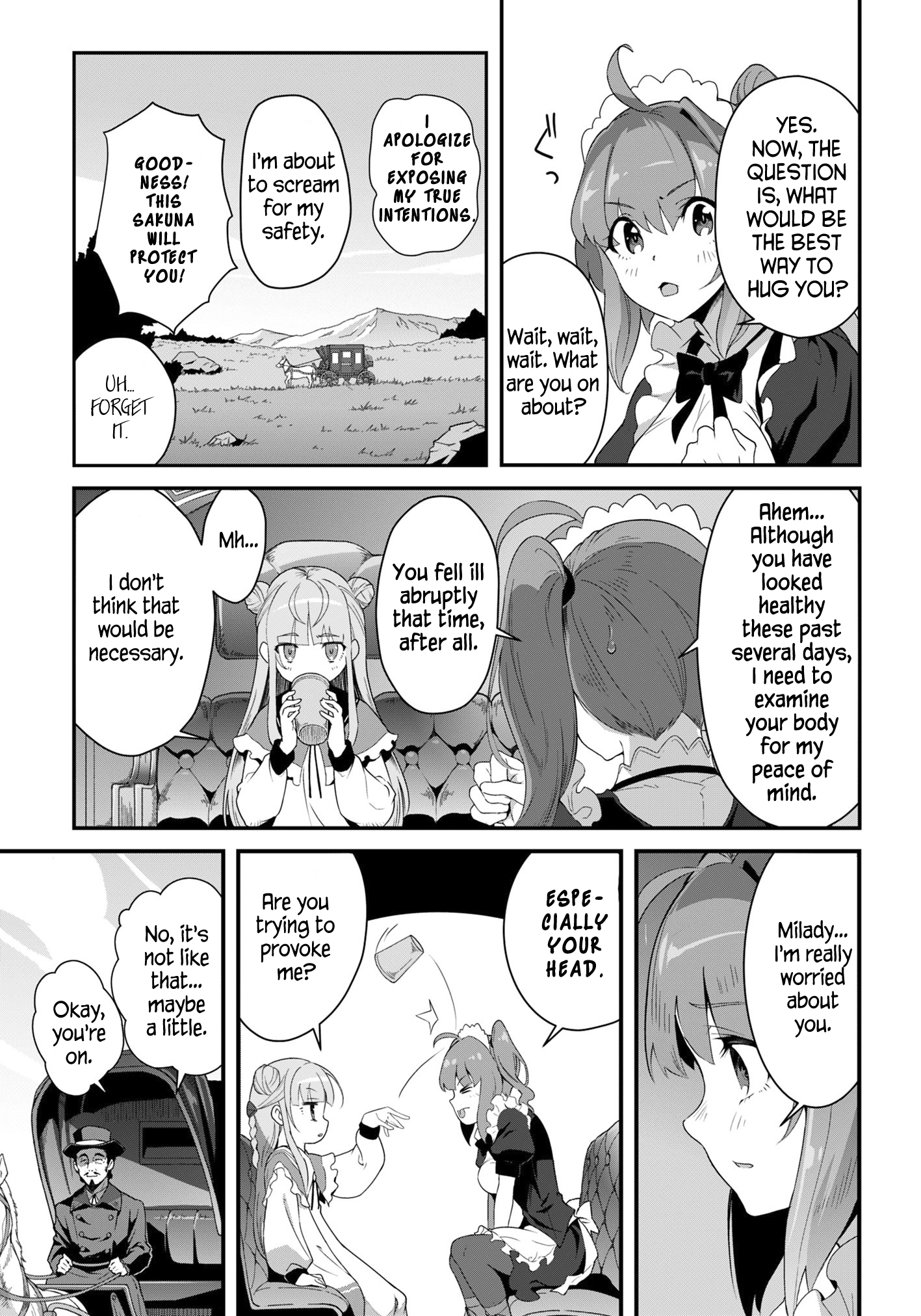 Halaman dari Reijou Alice no Eiyuutan: Kizoku no Shoujo ni Tensei shita Eiyuu wa Yagate Saikyou to nari Hitobito wo Sukuu tame Musou suru Chapter 1