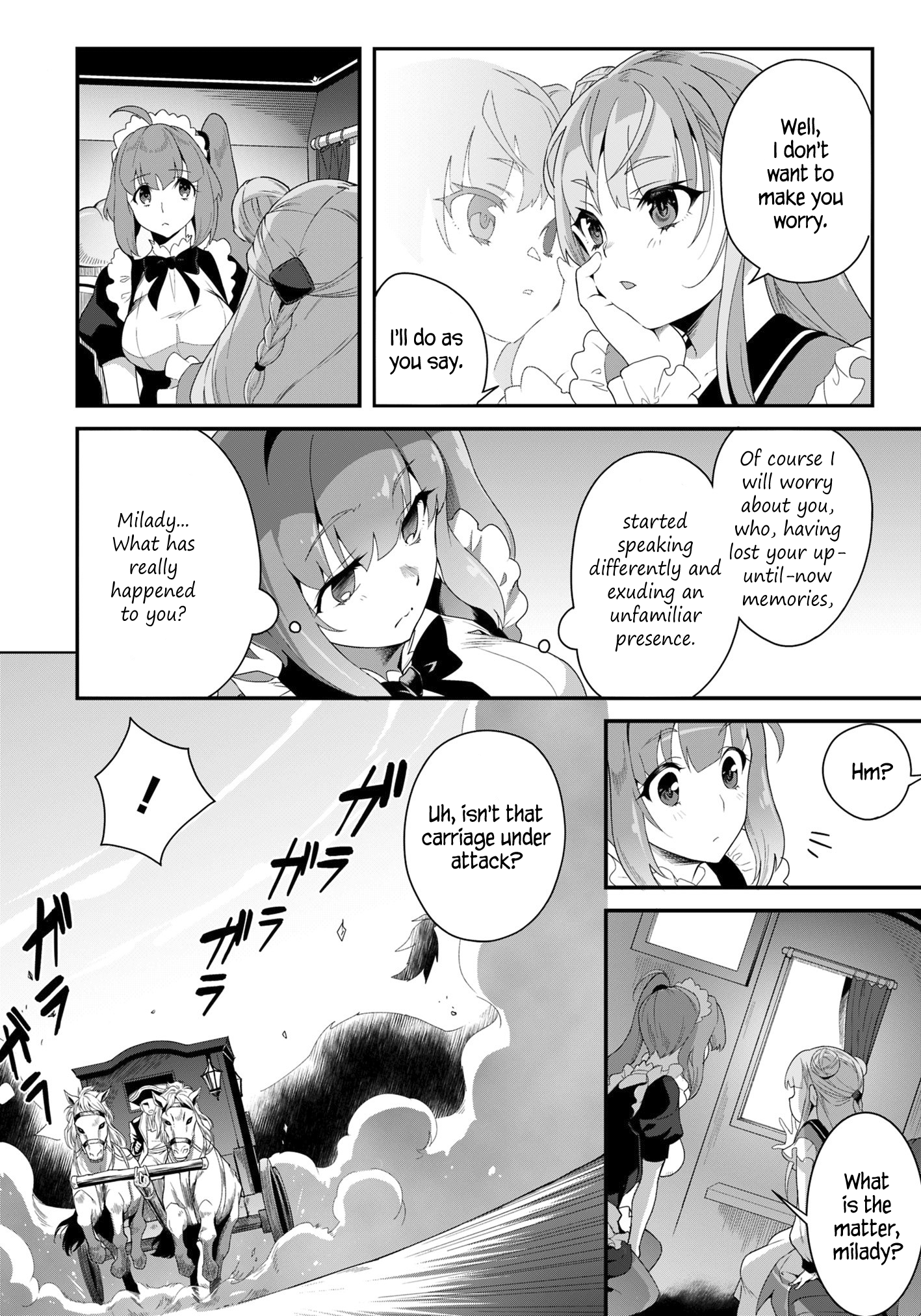 Halaman dari Reijou Alice no Eiyuutan: Kizoku no Shoujo ni Tensei shita Eiyuu wa Yagate Saikyou to nari Hitobito wo Sukuu tame Musou suru Chapter 1