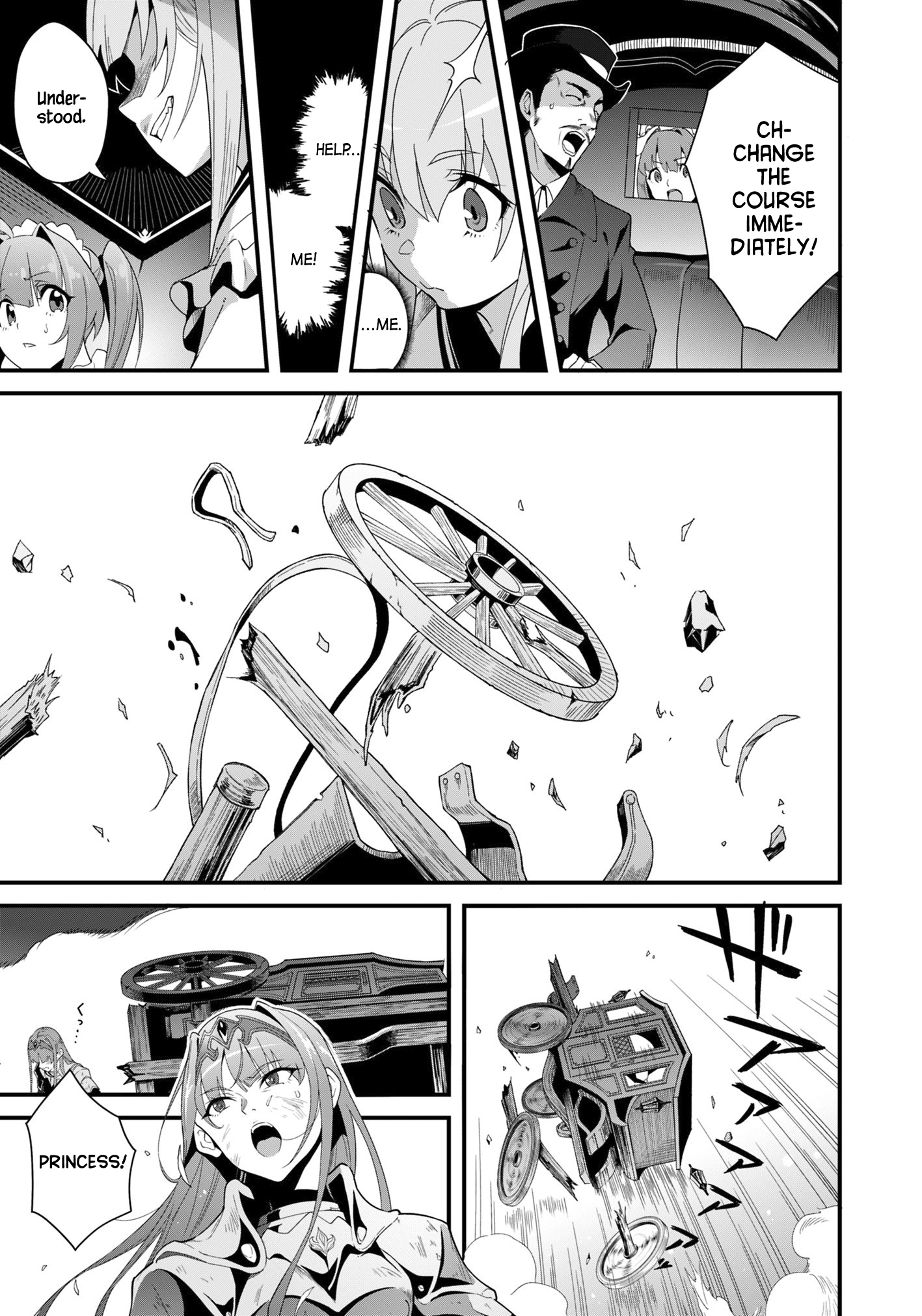 Halaman dari Reijou Alice no Eiyuutan: Kizoku no Shoujo ni Tensei shita Eiyuu wa Yagate Saikyou to nari Hitobito wo Sukuu tame Musou suru Chapter 1