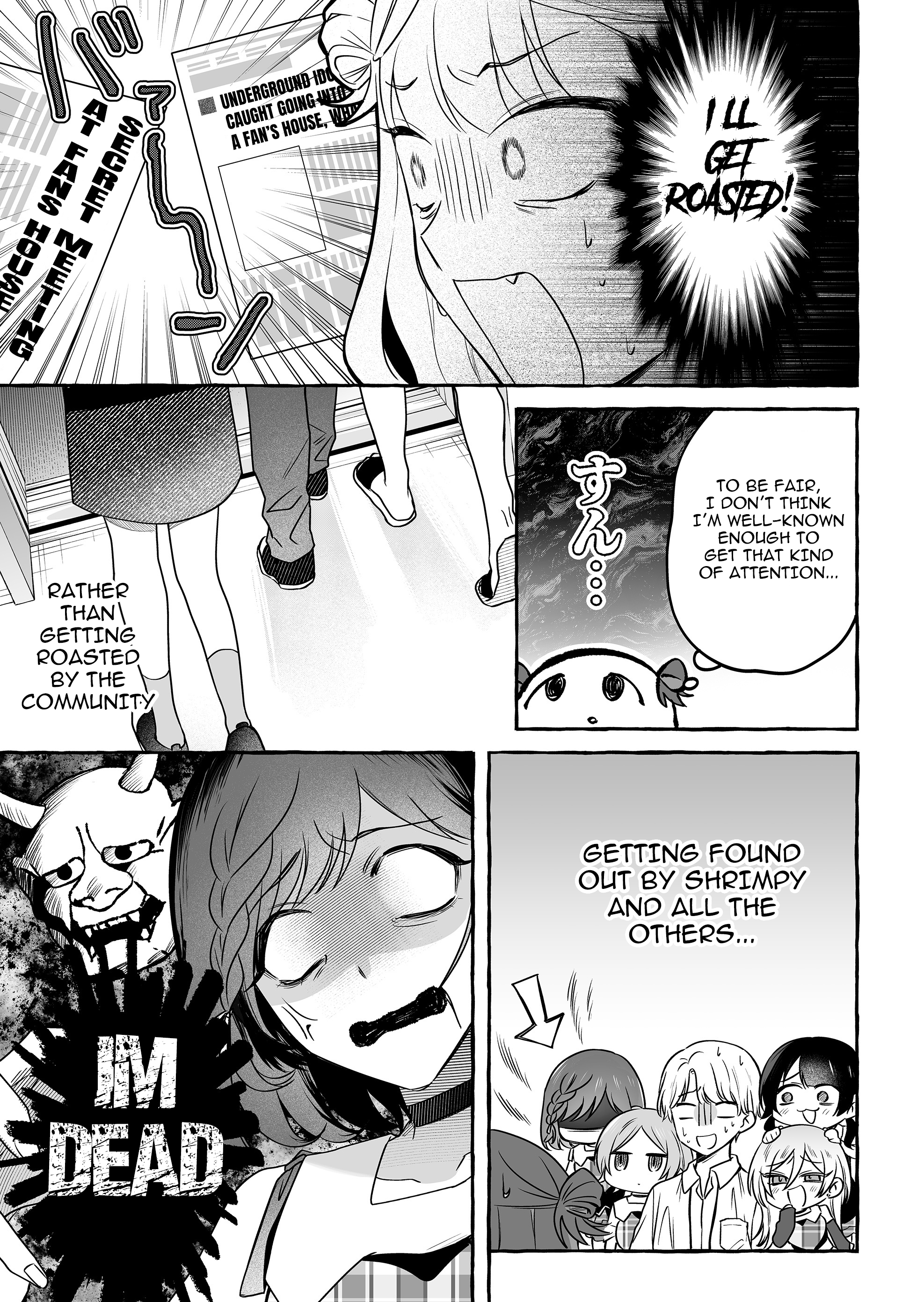 Halaman dari Damedol to Sekai ni Hitori Dake no Fan Chapter 43