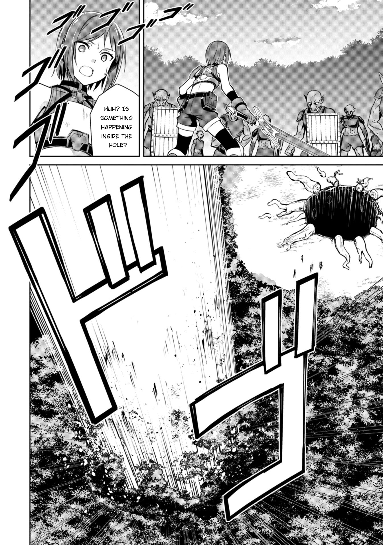 Halaman dari Boushoku no Berserk ~Ore dake Level to Iu Gainen wo Toppa suru~ Chapter 46