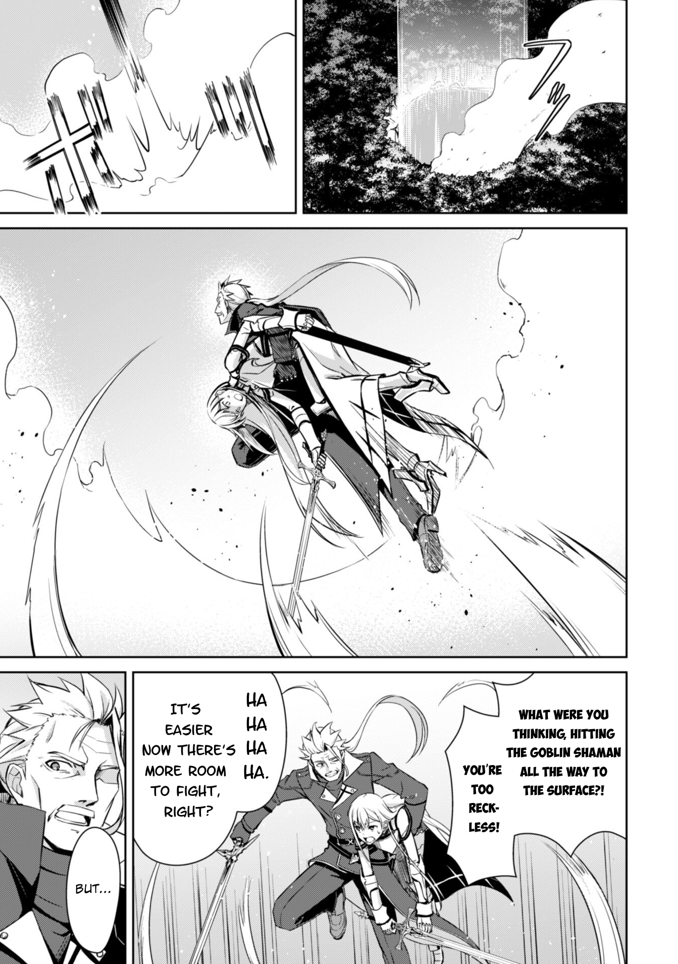 Halaman dari Boushoku no Berserk ~Ore dake Level to Iu Gainen wo Toppa suru~ Chapter 46