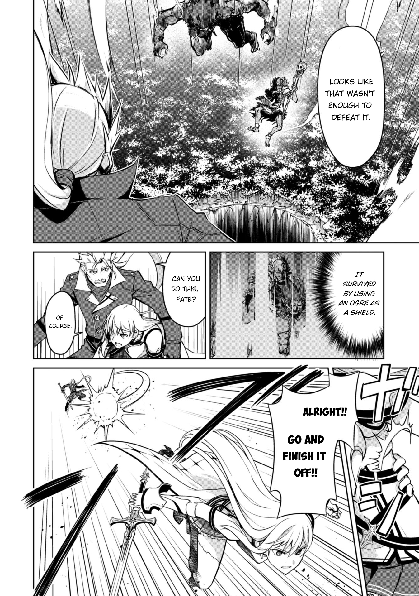 Halaman dari Boushoku no Berserk ~Ore dake Level to Iu Gainen wo Toppa suru~ Chapter 46