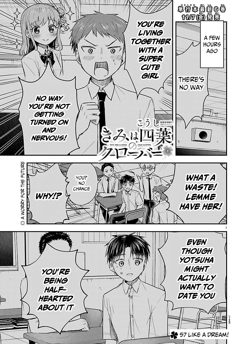 Halaman dari Kimi wa Yotsuba no Clover Chapter 57