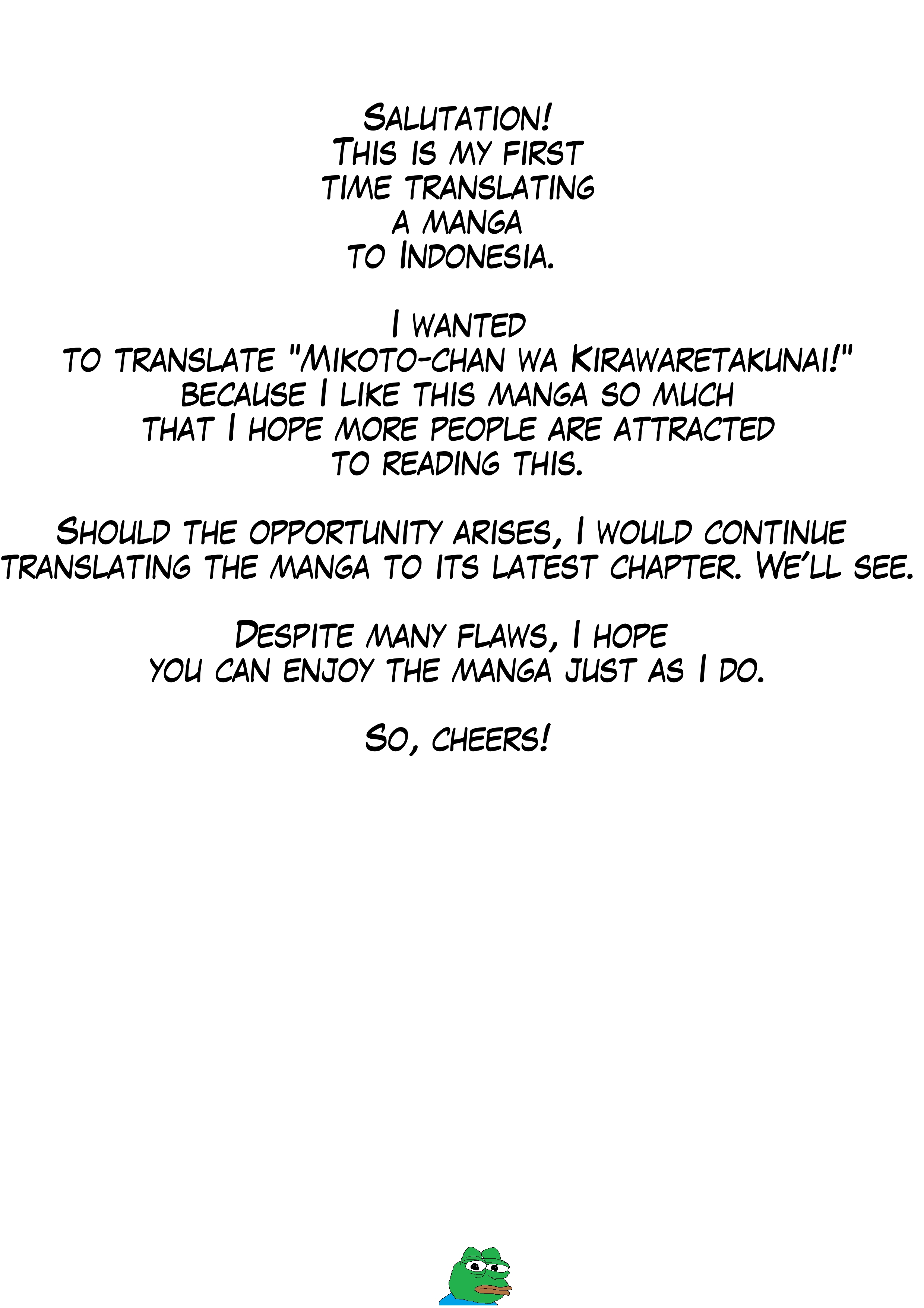Mikoto-chan wa Kirawaretakunai! Chapter 3 - halaman 1