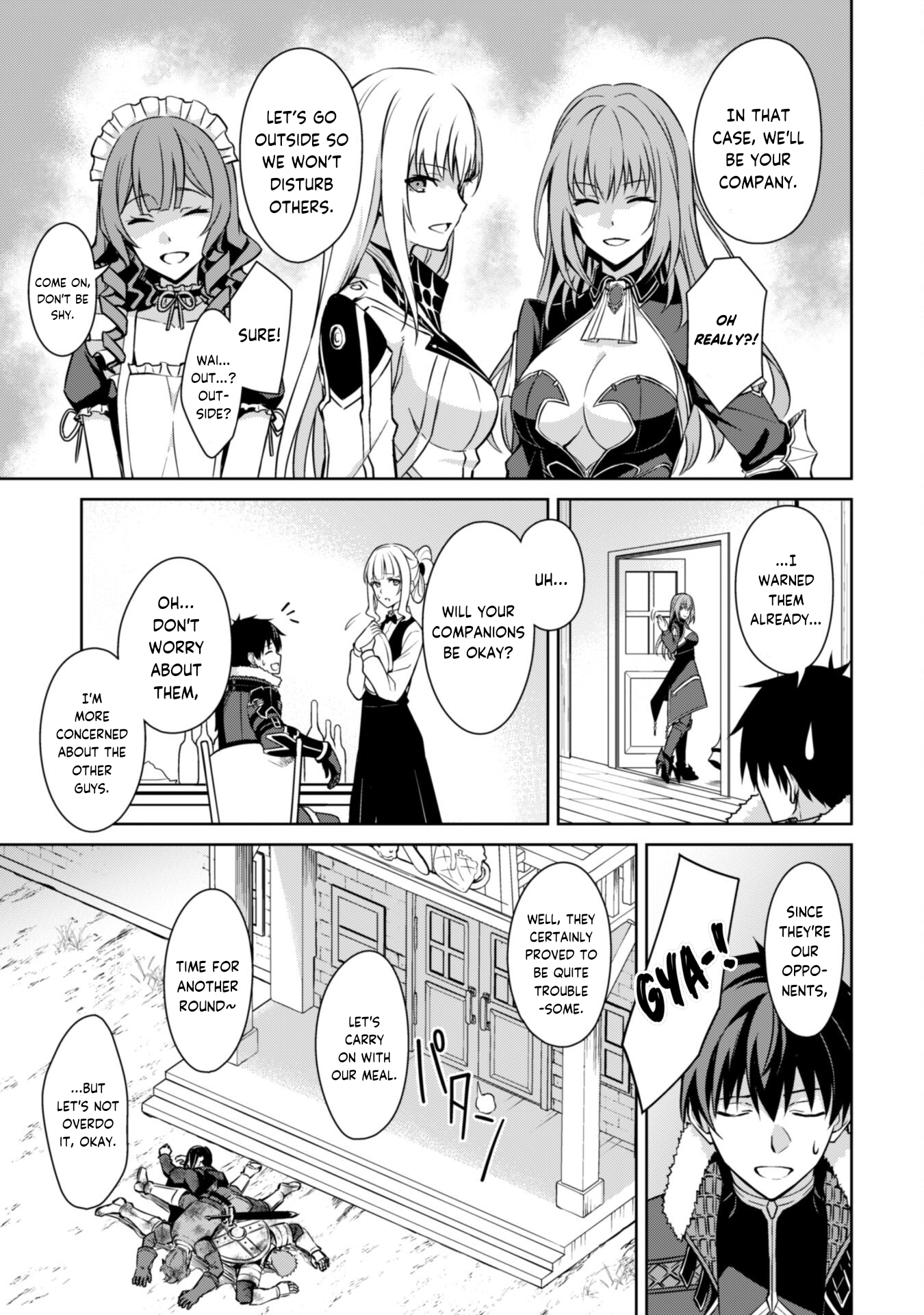 Halaman dari Boushoku no Berserk ~Ore dake Level to Iu Gainen wo Toppa suru~ Chapter 54