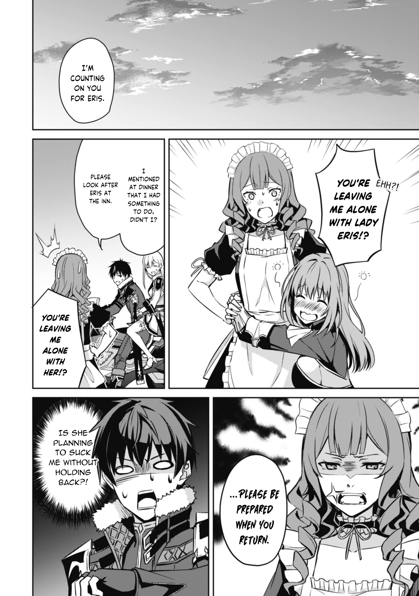 Halaman dari Boushoku no Berserk ~Ore dake Level to Iu Gainen wo Toppa suru~ Chapter 54