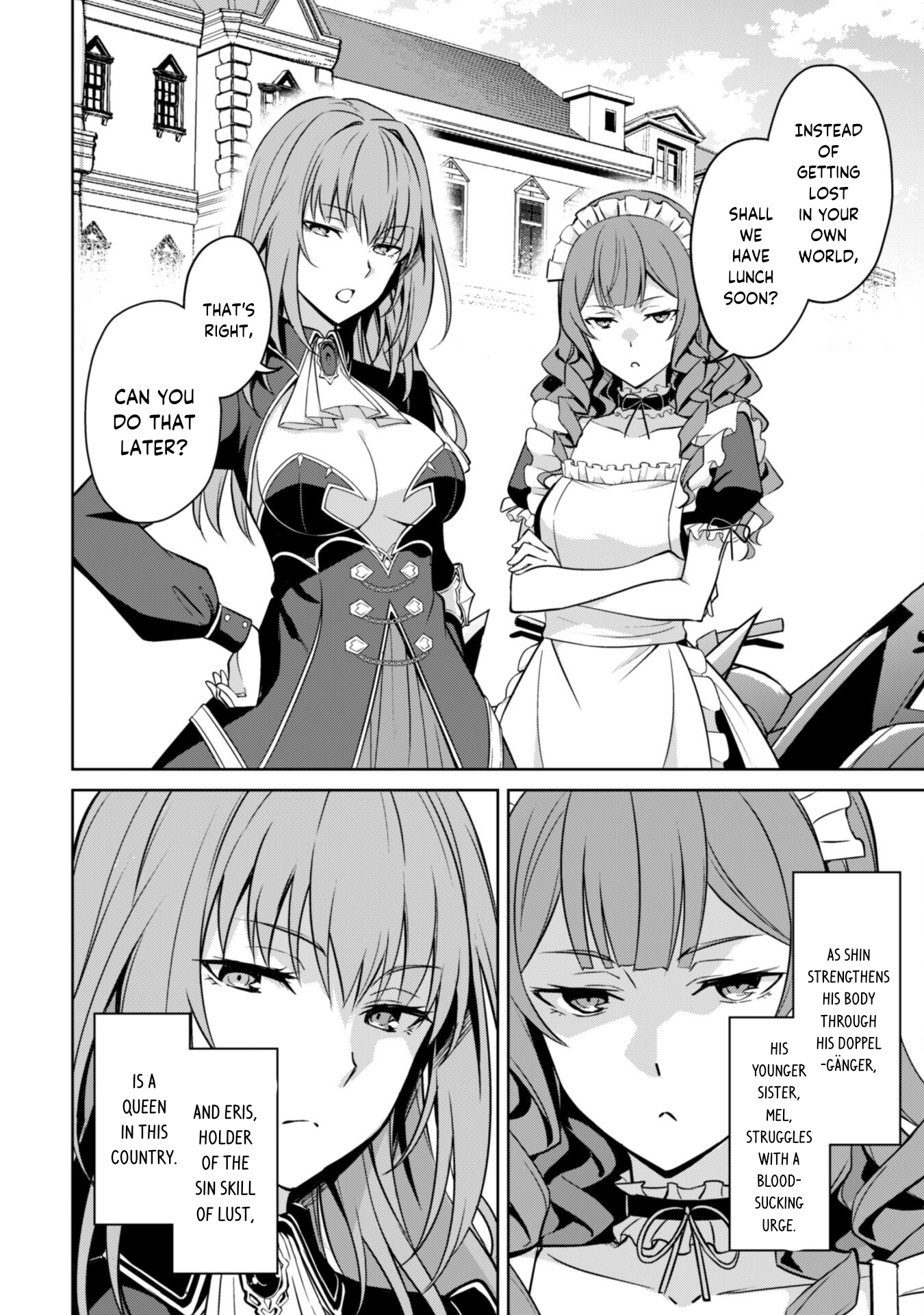 Halaman dari Boushoku no Berserk ~Ore dake Level to Iu Gainen wo Toppa suru~ Chapter 54