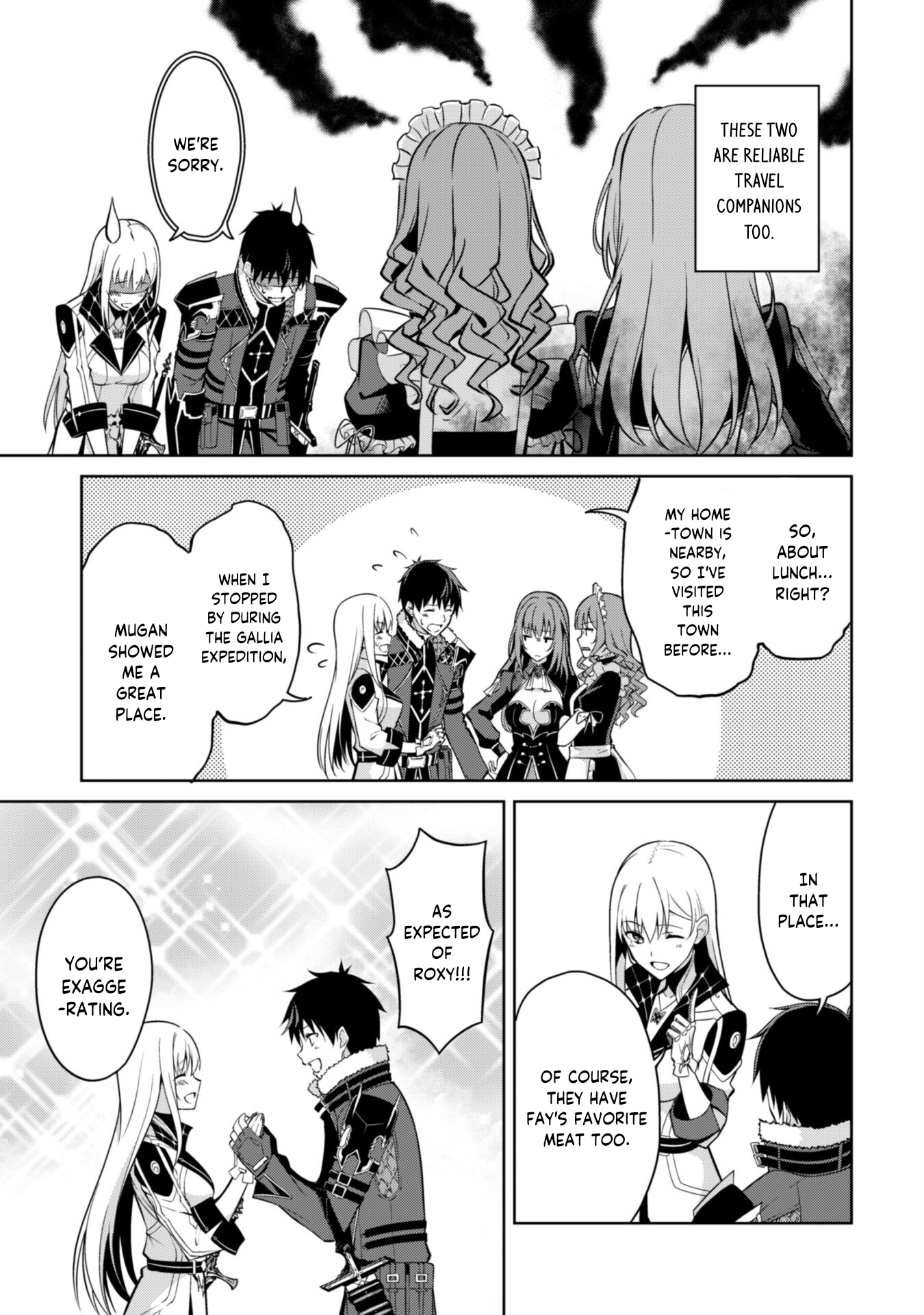 Halaman dari Boushoku no Berserk ~Ore dake Level to Iu Gainen wo Toppa suru~ Chapter 54