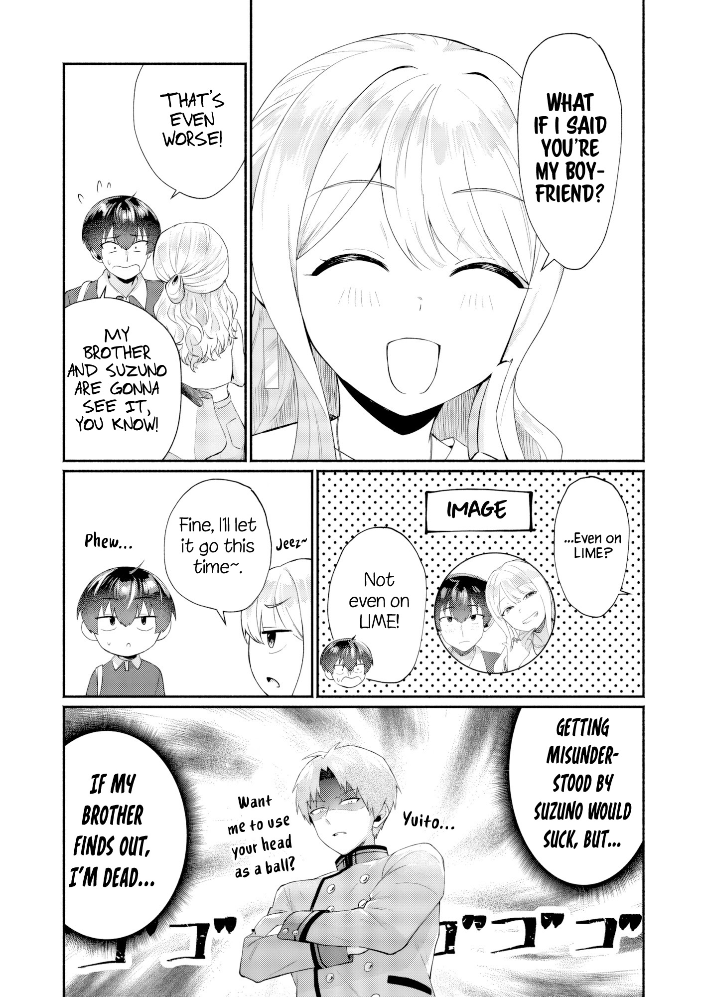 Halaman dari Douyara Ore wa Imadoki Gal na Toshiue Osananajimi kara Gekiomo Kanjou wo Mukerareteiru Rashii Chapter 5