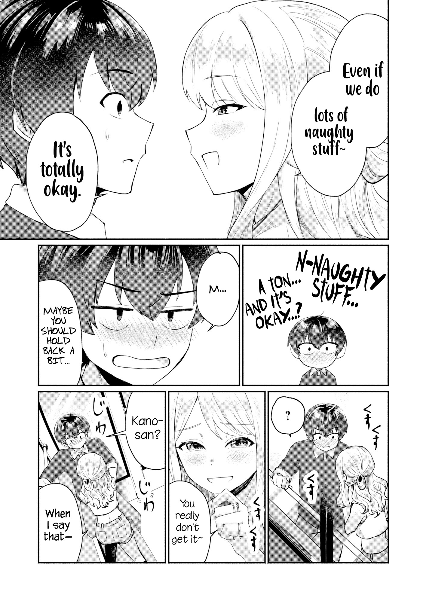 Halaman dari Douyara Ore wa Imadoki Gal na Toshiue Osananajimi kara Gekiomo Kanjou wo Mukerareteiru Rashii Chapter 5