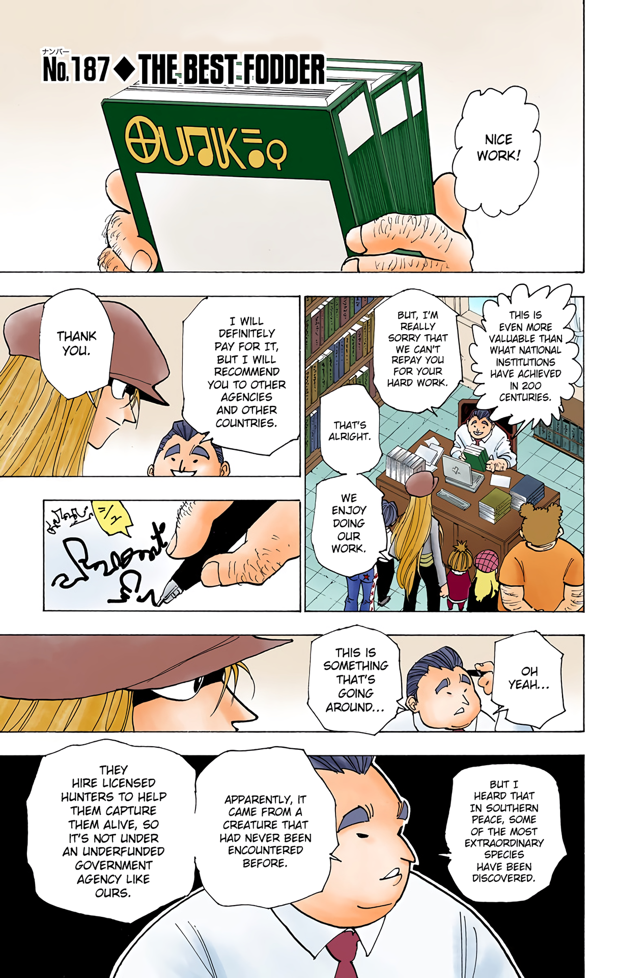 Halaman dari HUNTER x HUNTER (Official Colored) Chapter 187