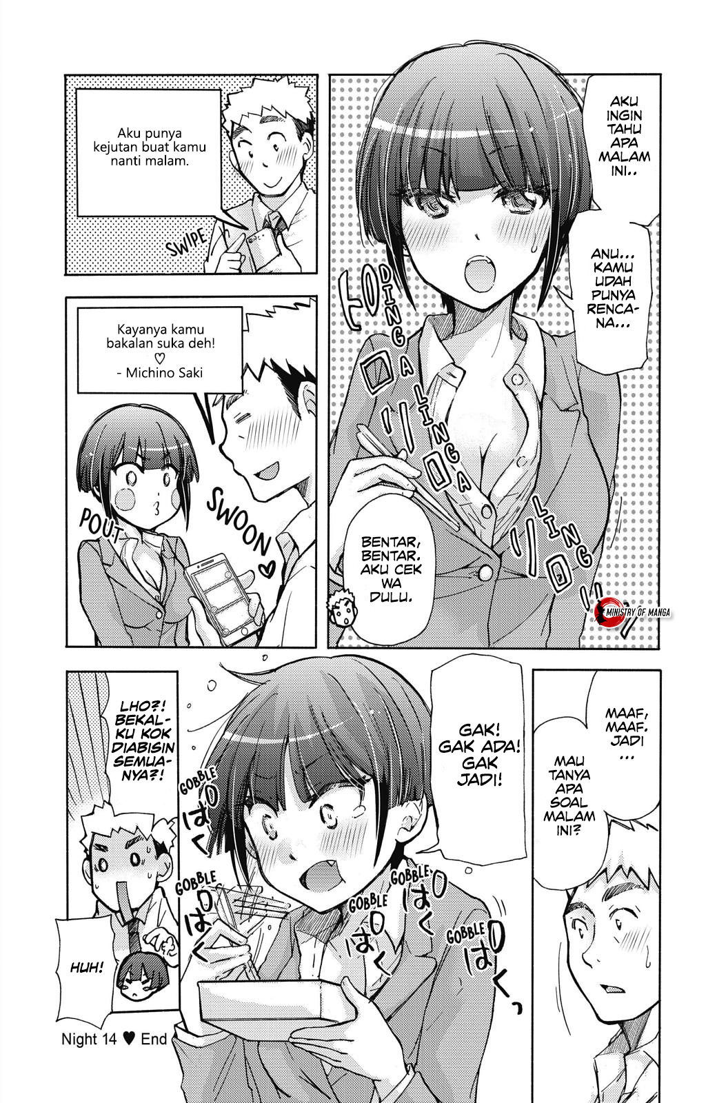 Saki-chan wa Konya mo Pekopeko Chapter 14 - halaman 13