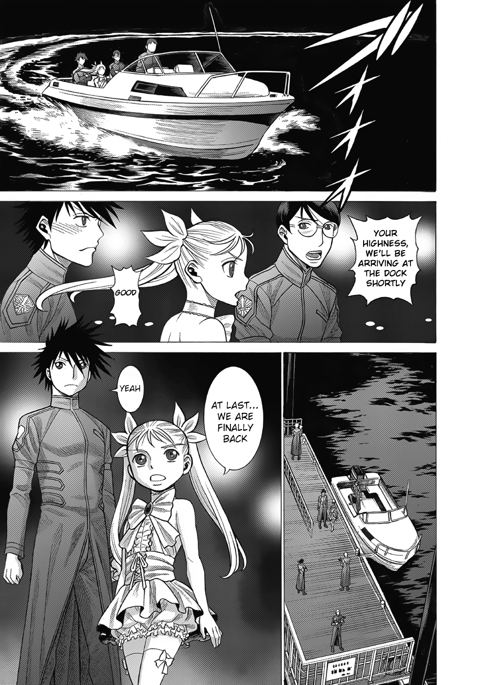 Halaman dari Dance in the Vampire Bund A.S.O. Chapter 12