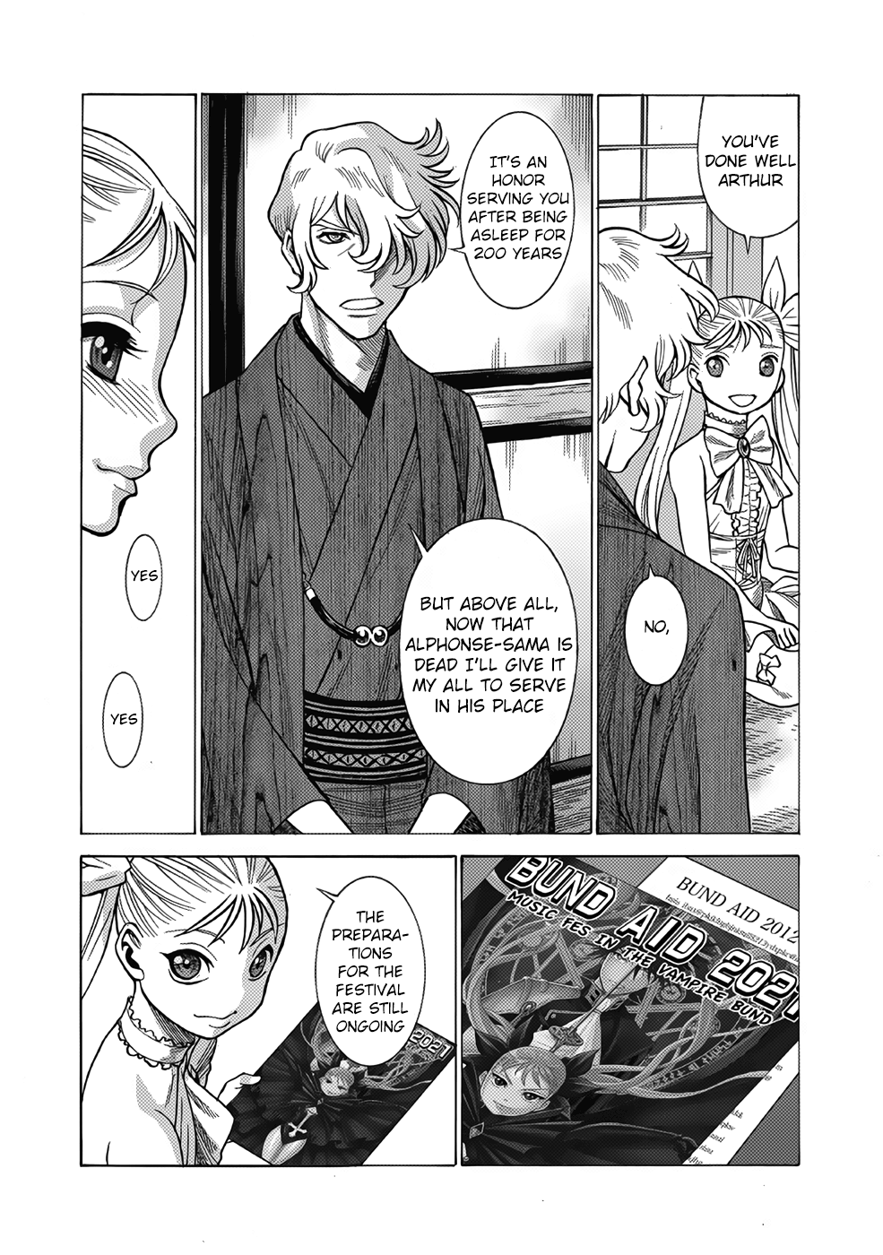Halaman dari Dance in the Vampire Bund A.S.O. Chapter 12