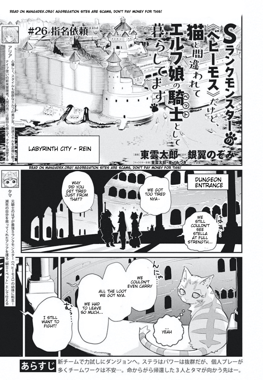 Halaman dari S-Rank Monster no "Behemoth" Dakedo, Neko to Machigawarete Elf Musume no Pet to Shite Kurashitemasu Chapter 26