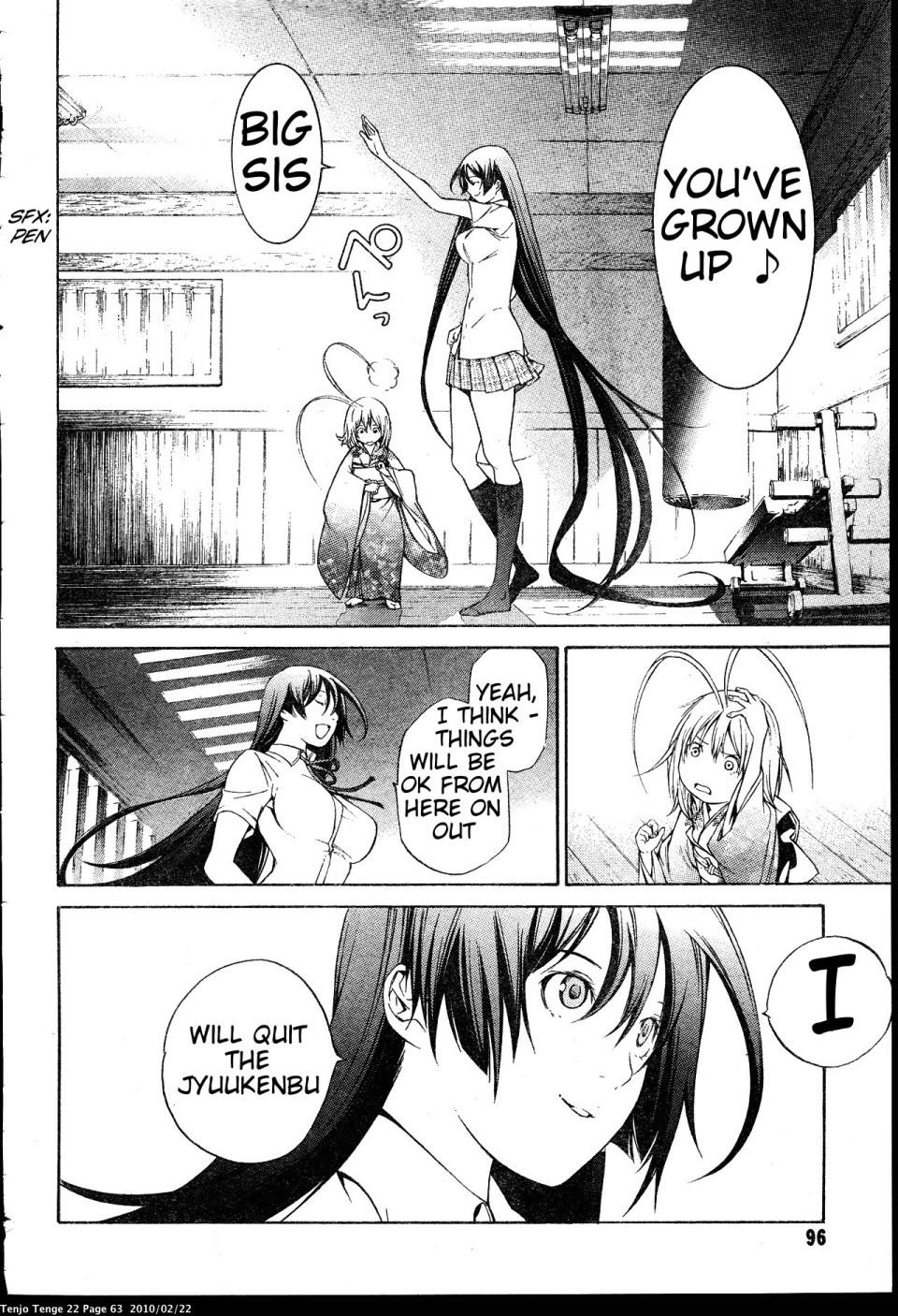 Halaman dari Tenjou Tenge Chapter 131