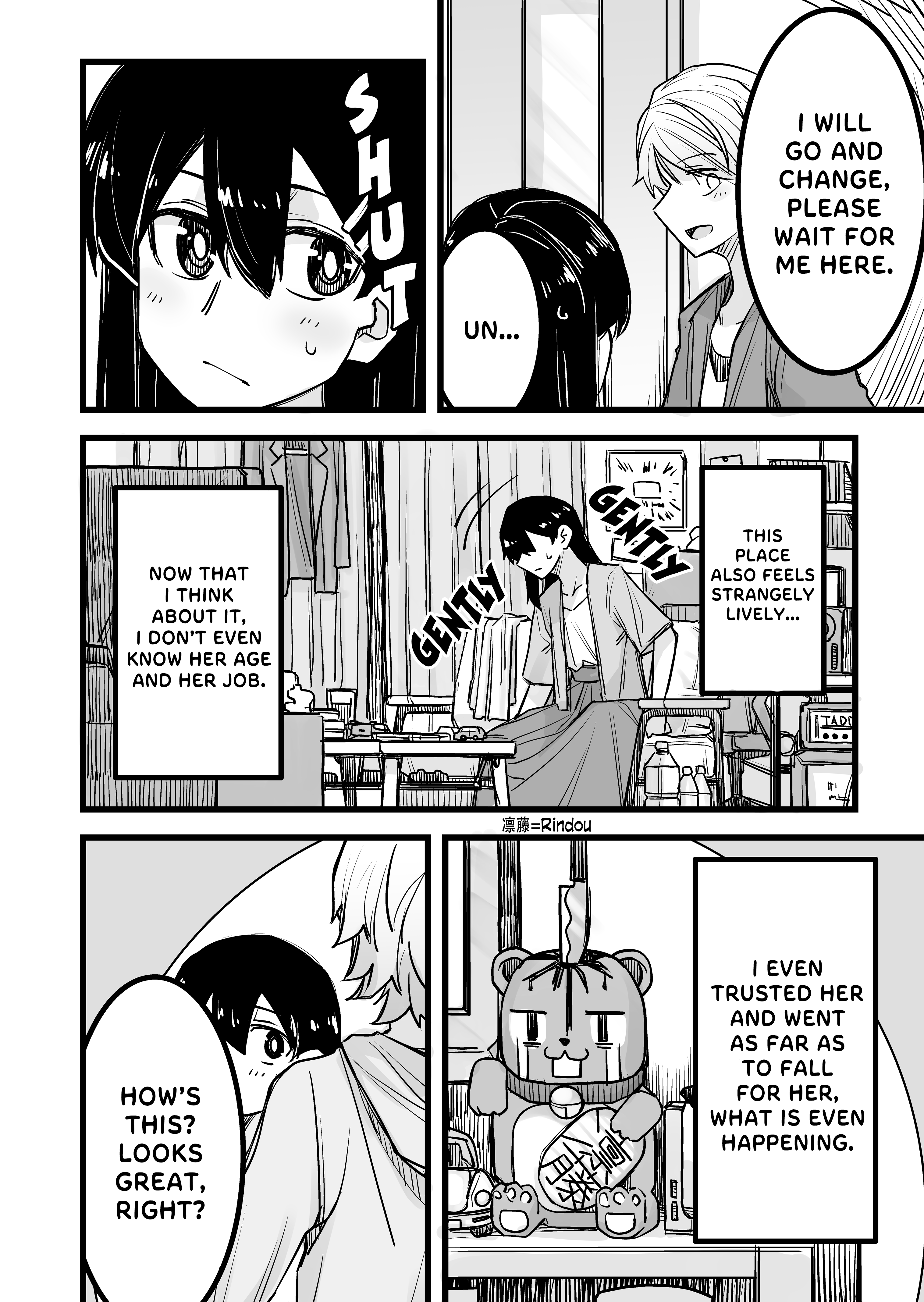 Halaman dari Ikemen Joshi to Josou Danshi Chapter 14